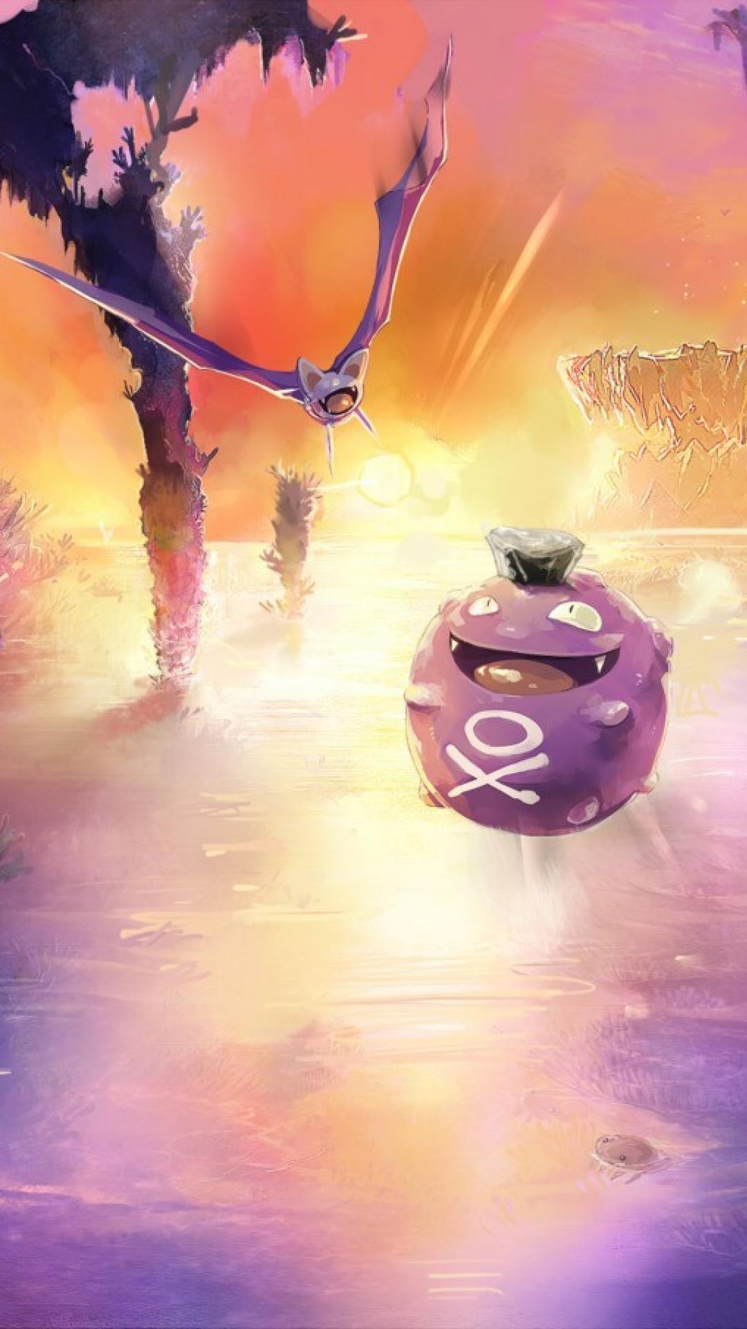 Pokemon landscapes koffing zubat wallpapers