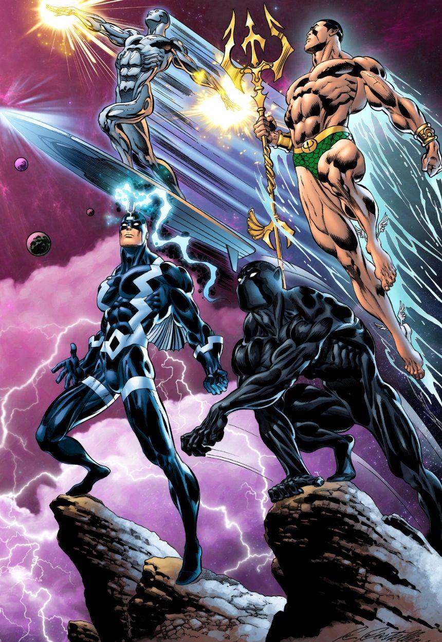 Fantastic Four Allies: Silver Surfer, Namor, Black Bolt and Black