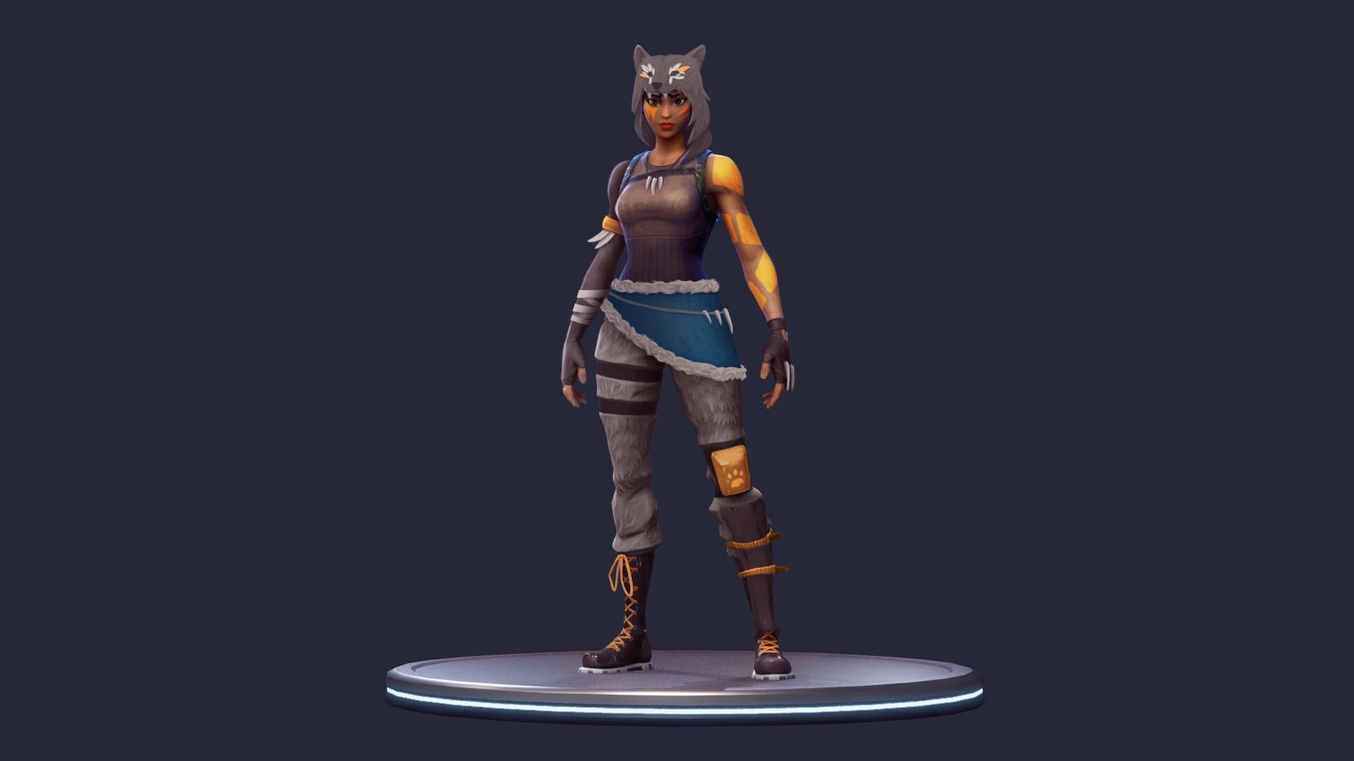 Wolf Skin concept for DK made by his lady. Please add epic! : FortNiteBR