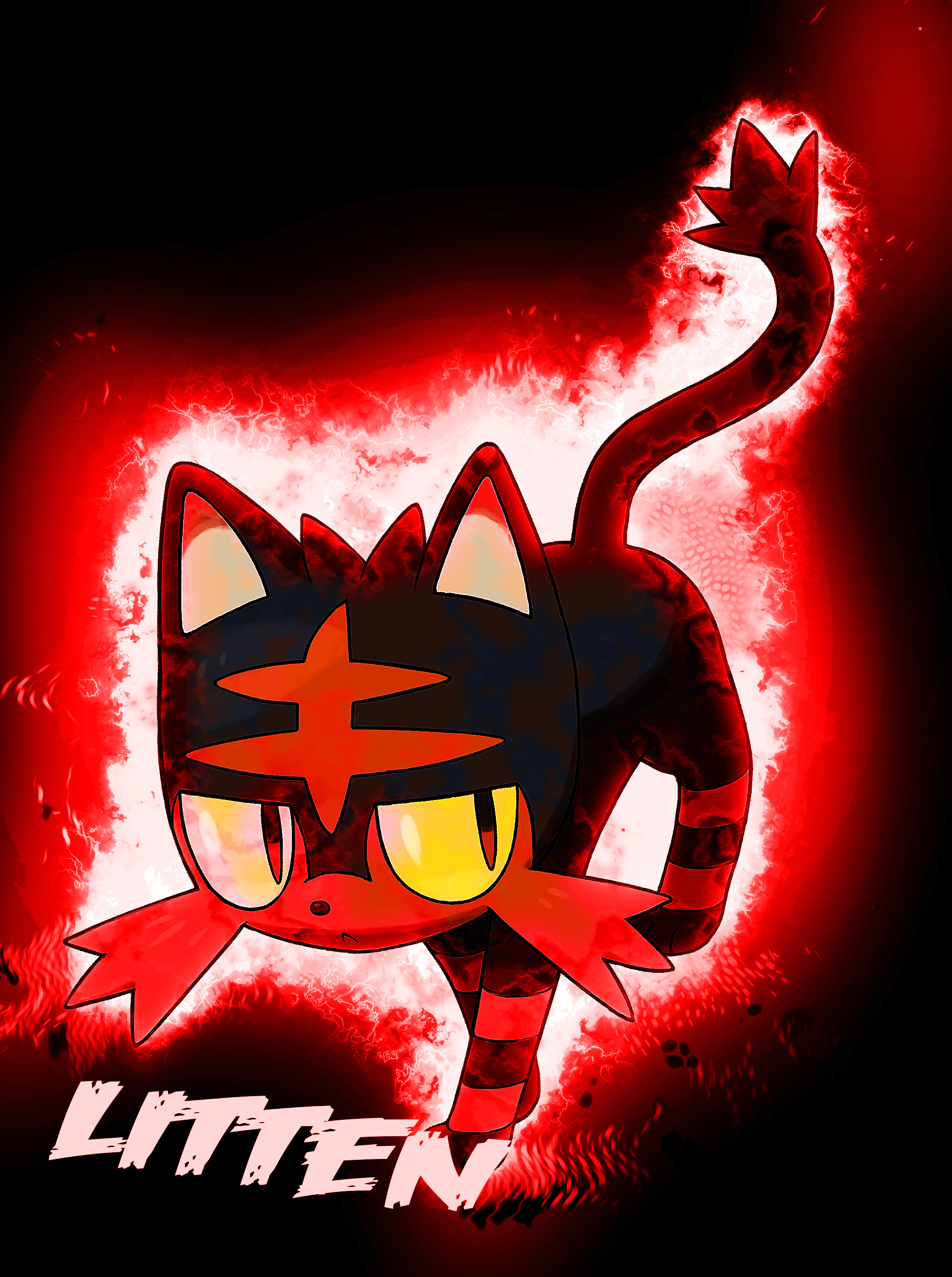 Pokemon Sun and Moon: Litten by Mirai