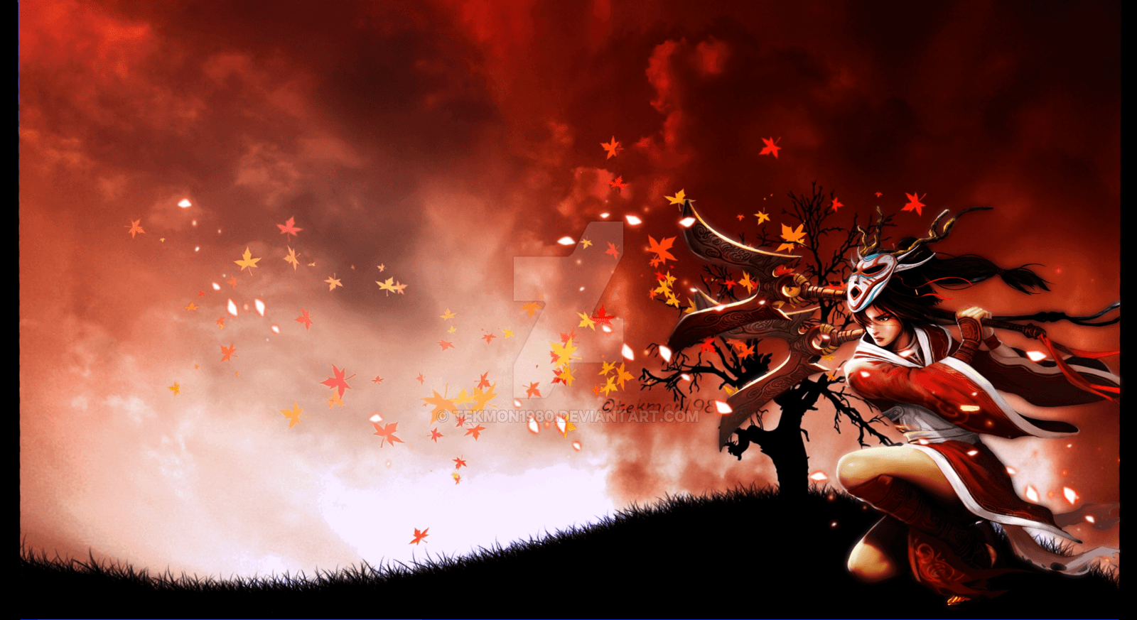 Blood Moon Akali Wallpapers by tekmon1980