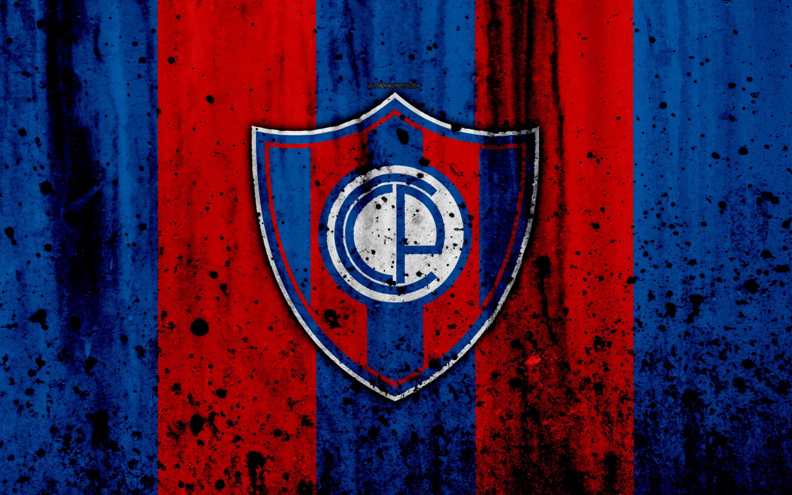 Download wallpapers 4k, FC Cerro Porteno, grunge, Paraguayan Primera