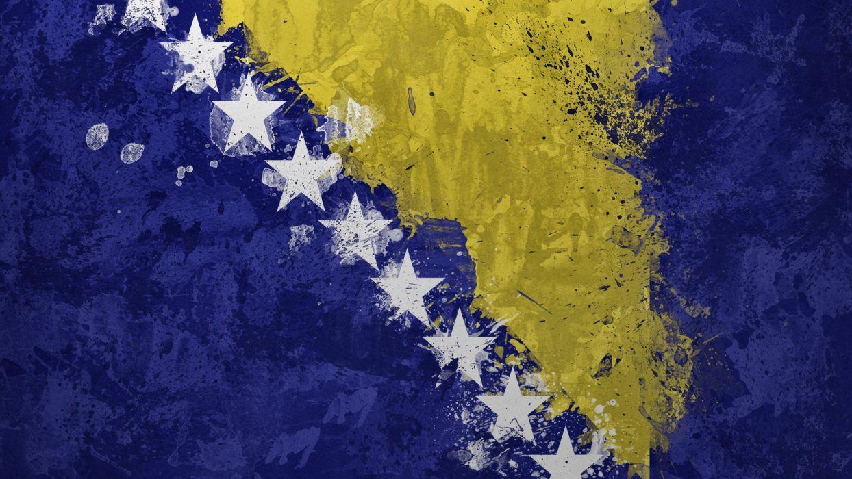 Flags Bosnia Bosnia and Herzegovina wallpapers