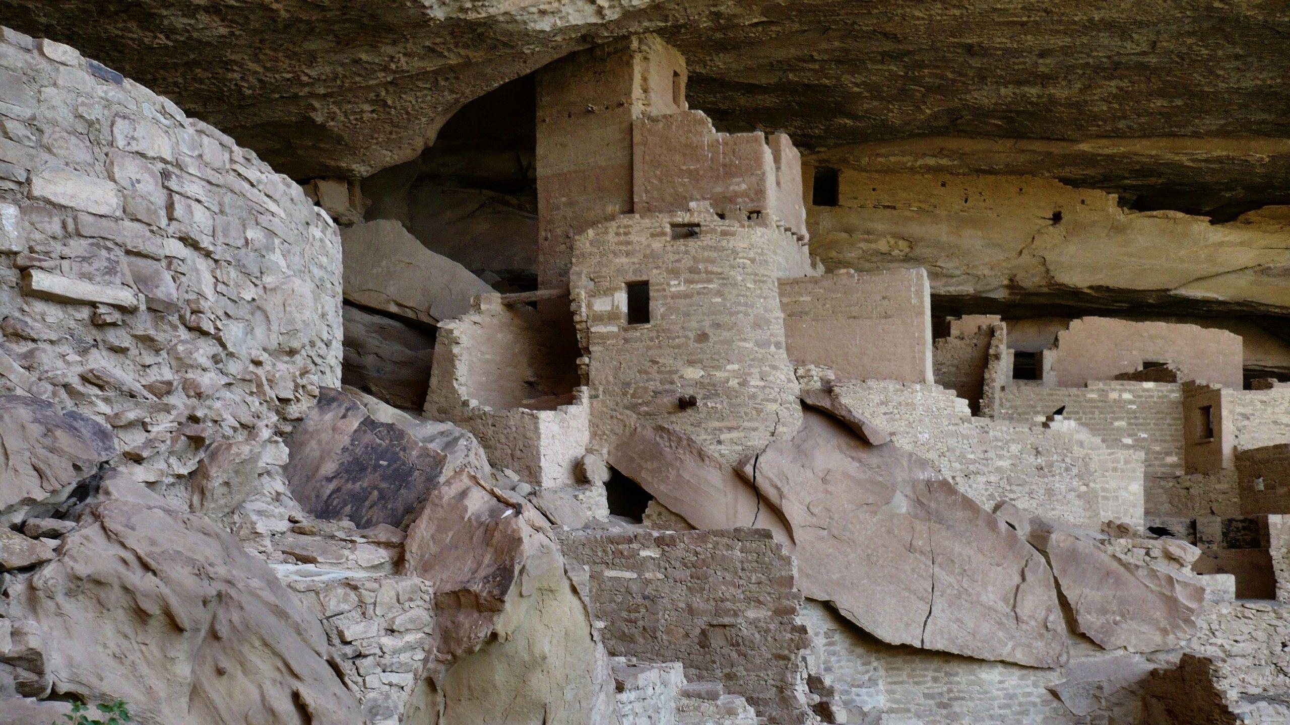 Ancient: Cliff Palace Mesa Verde Wide Sceen Photography USA Native