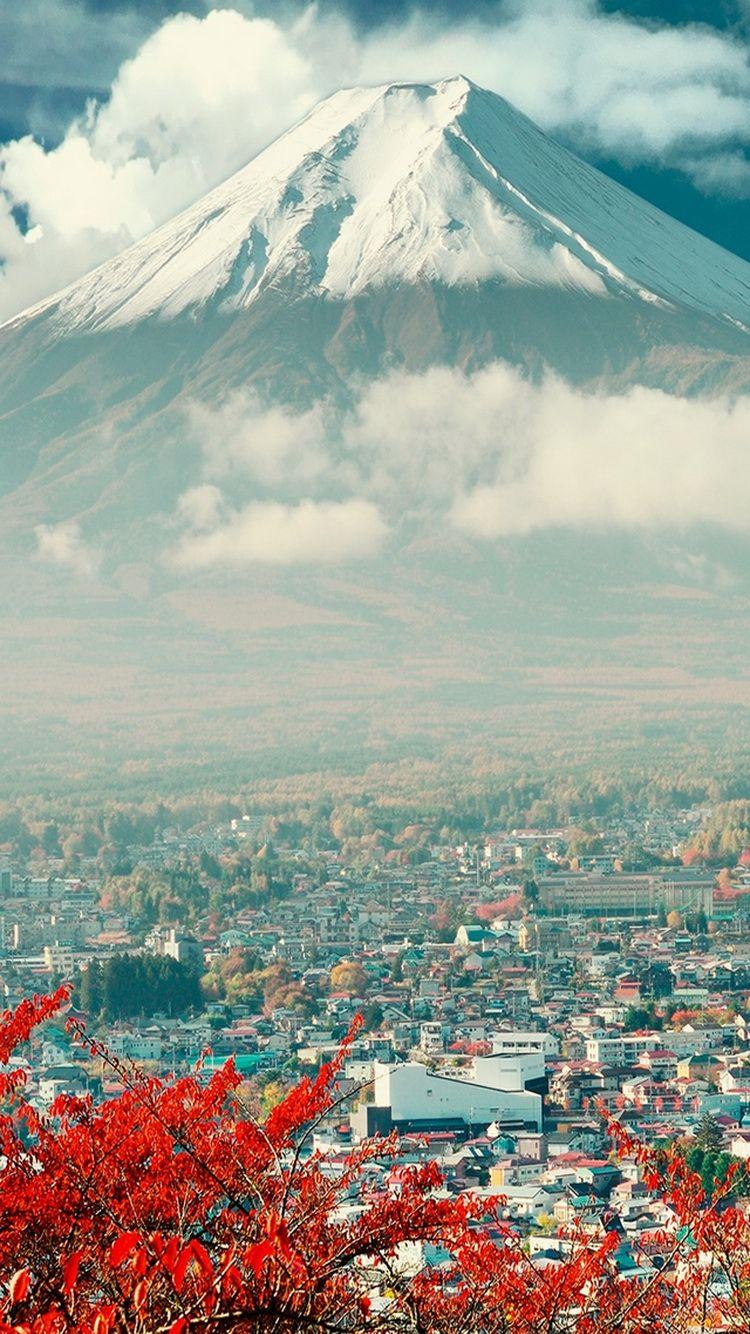 Download Mount Fuji Japan City iPhone 6 Wallpapers