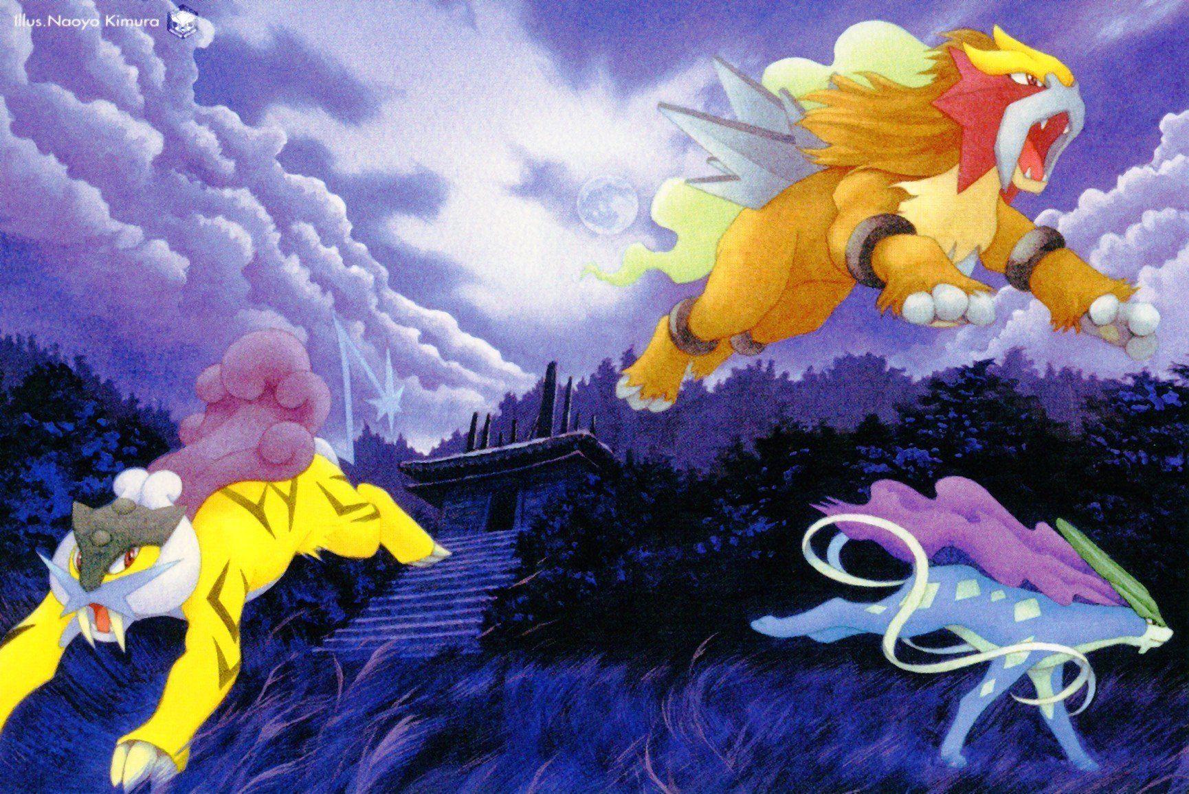 Entei, Suicune, Raikou, Pokémon HD Wallpapers / Desktop and Mobile