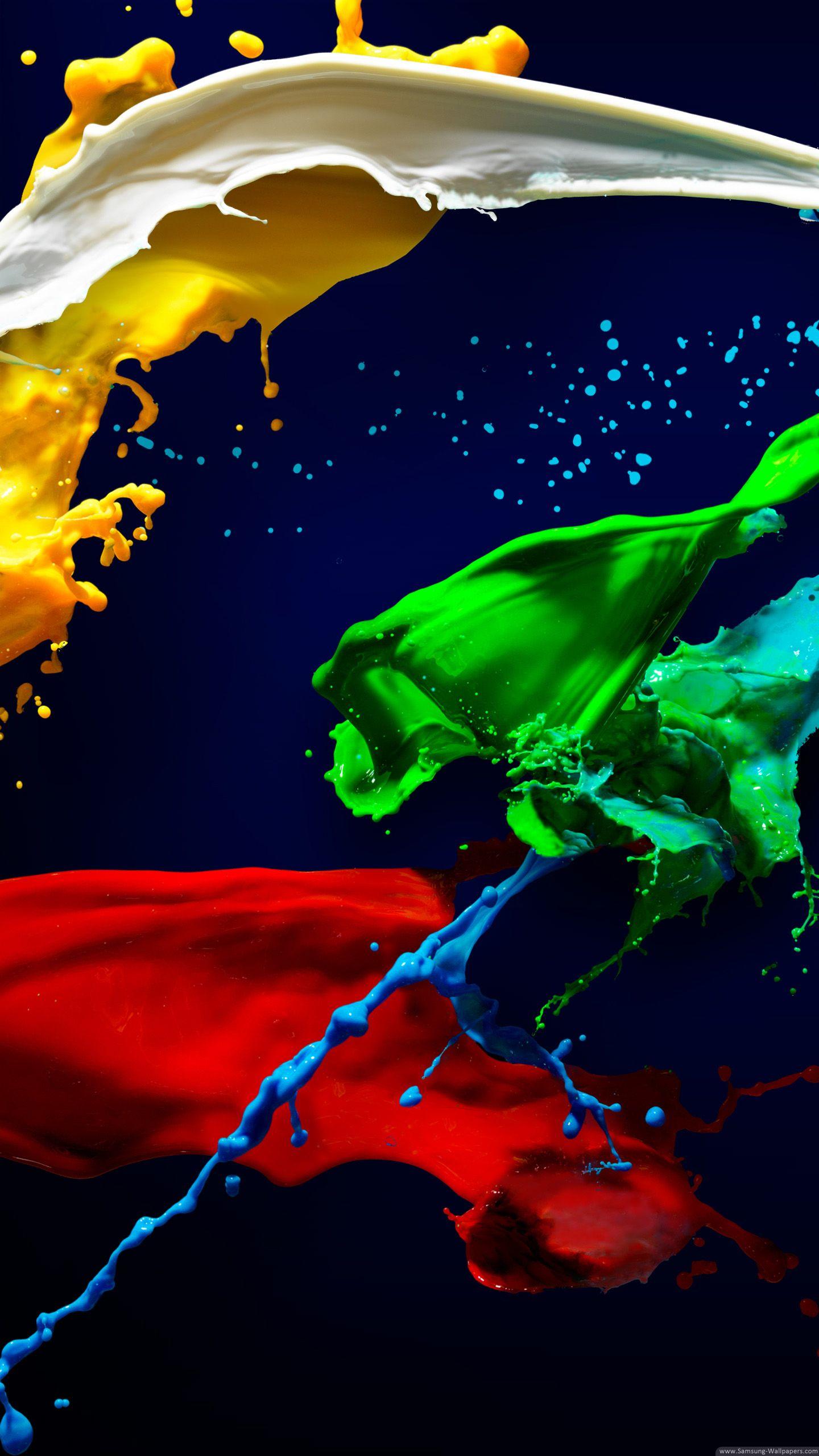 Colour Paint Lock Screen Galaxy Note 4 Wallpapers