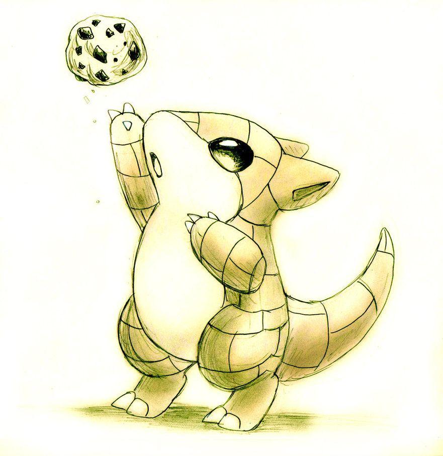 Sandshrew wants cookie by Naaraskettu