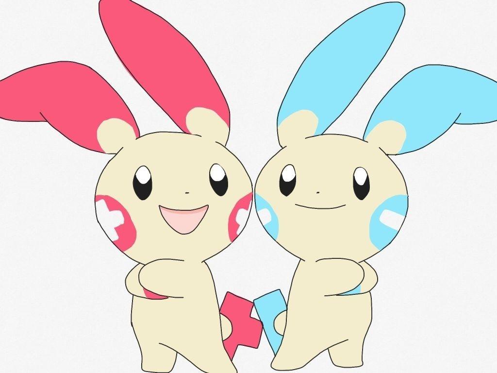 Plusle and Minun by xiximagicramen