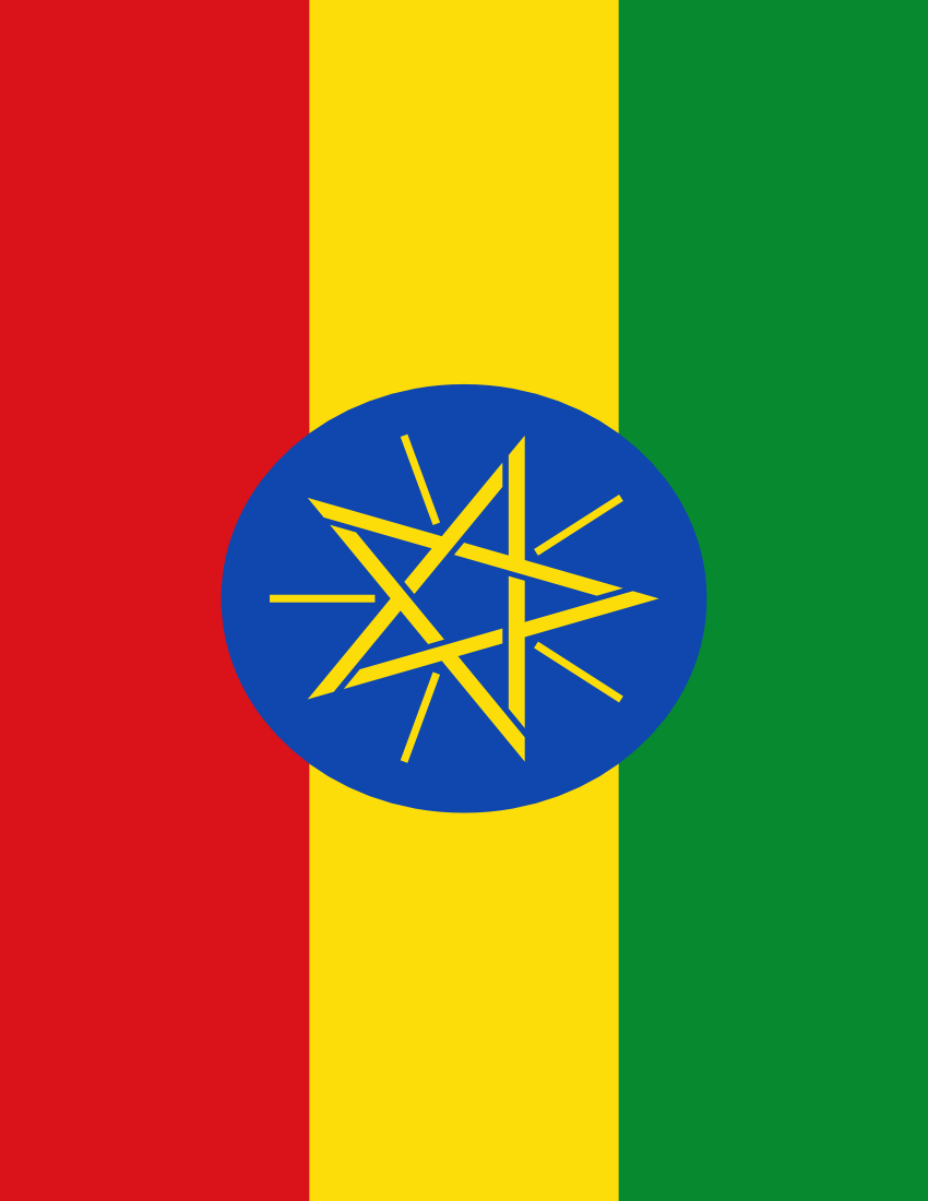 ethiopia flag full page