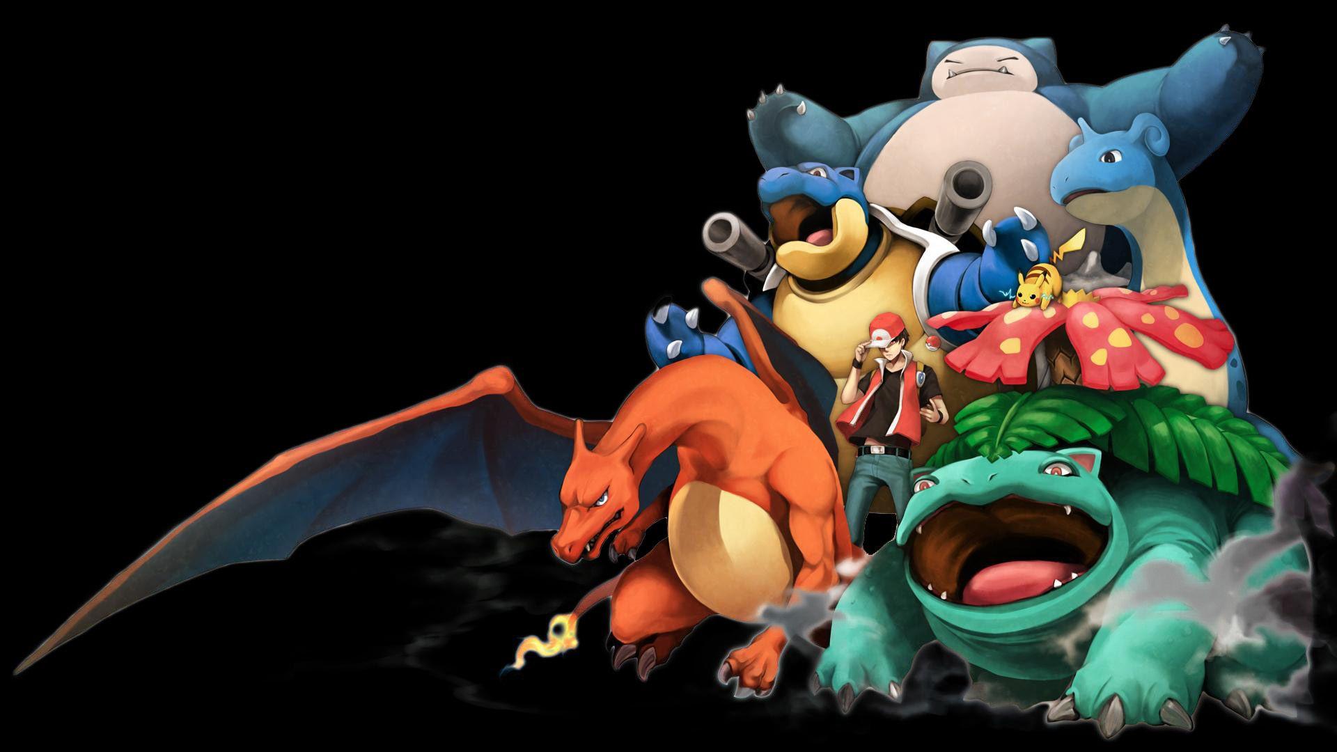 Pokemon Charizard Venusaur Snorlax Lapras Pikachu Blastoise HD