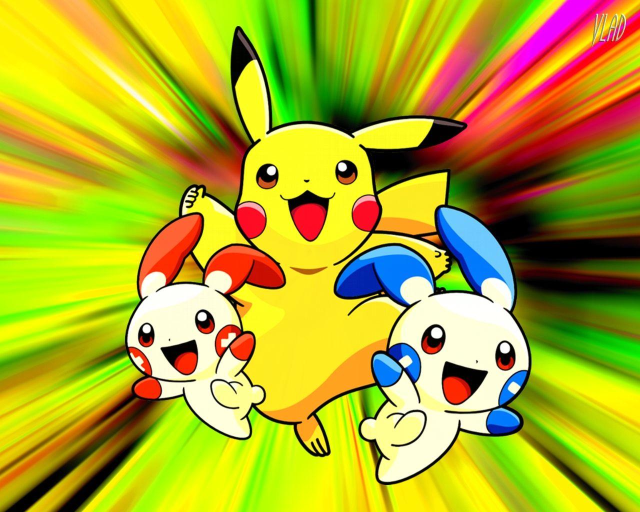 Plusle, Minun, Pikachu