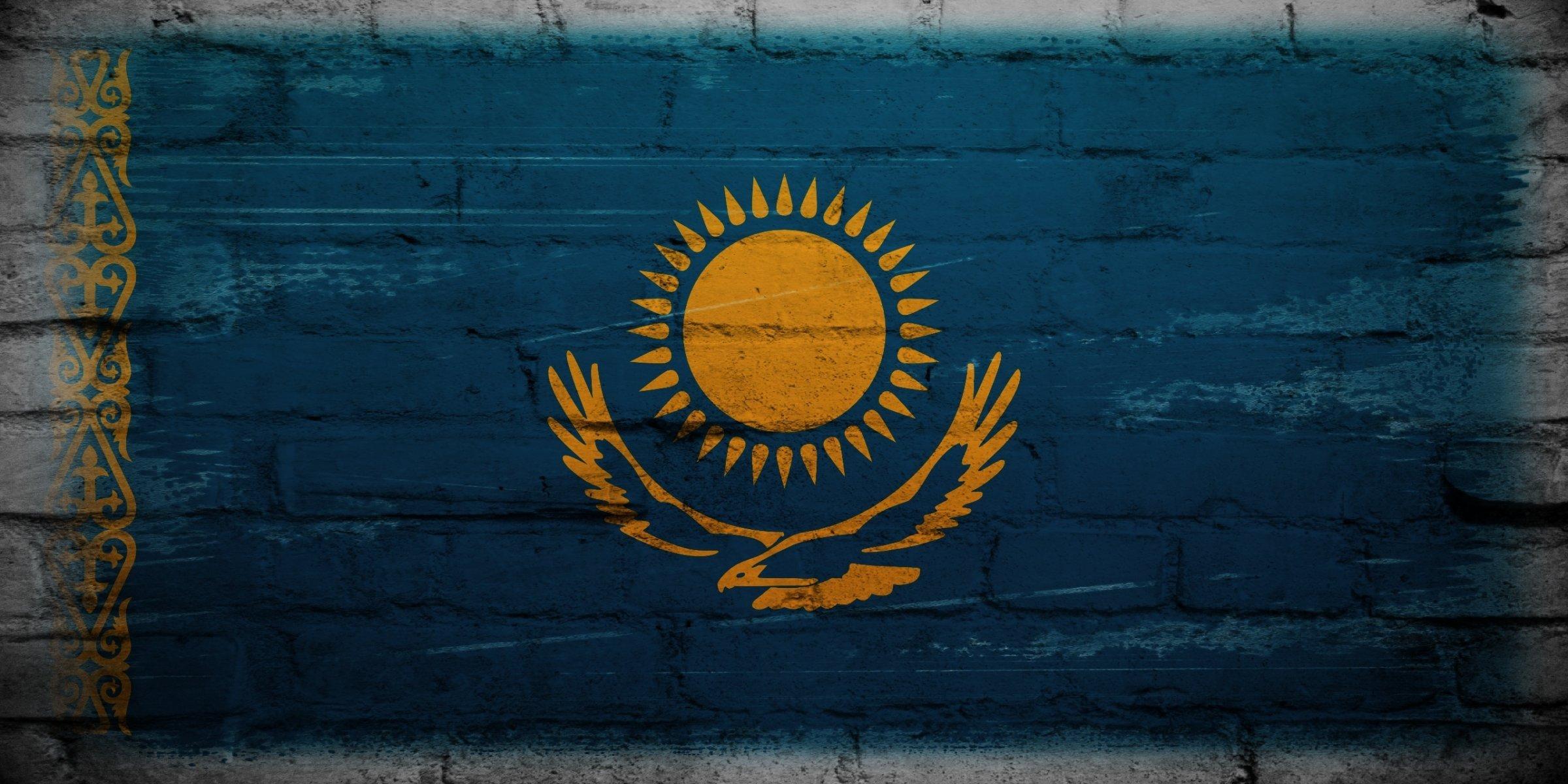 wall kazakhstan flag texture HD wallpapers