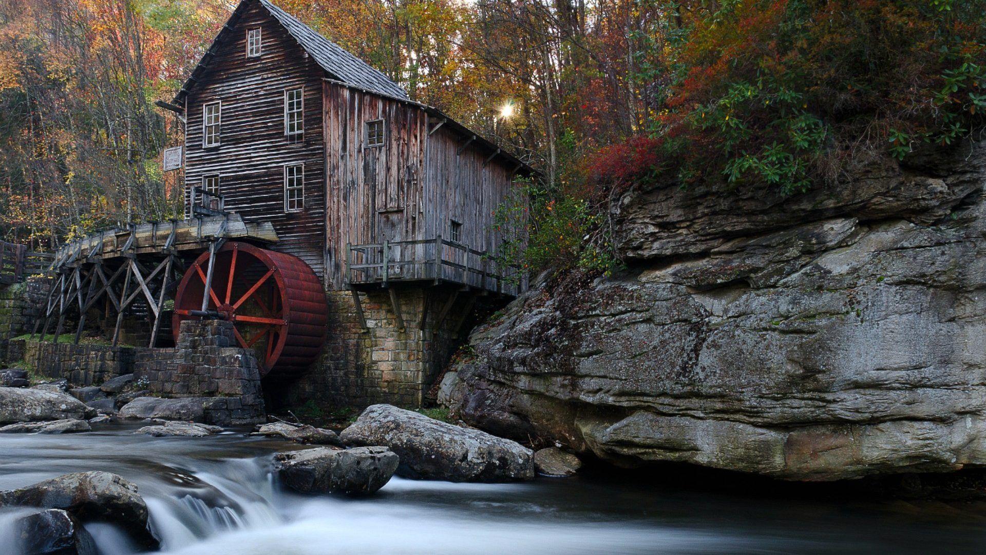 Other: Old Babcock State Park West Virginia WV Autumn Water USA