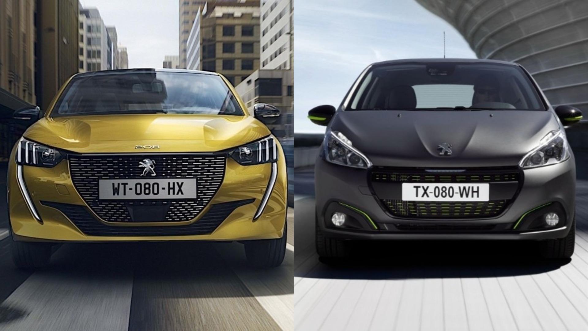 Photo Comparison: 2020 Peugeot 208 vs. 2015 Peugeot 208