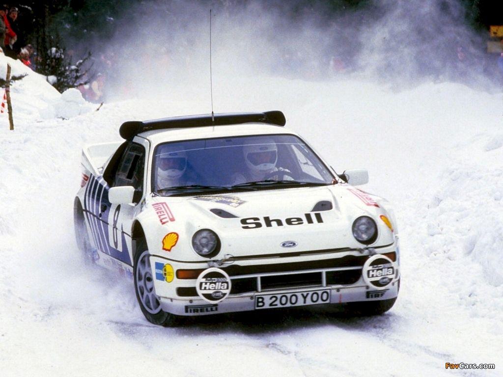 of Ford RS200 Group B Rally Car