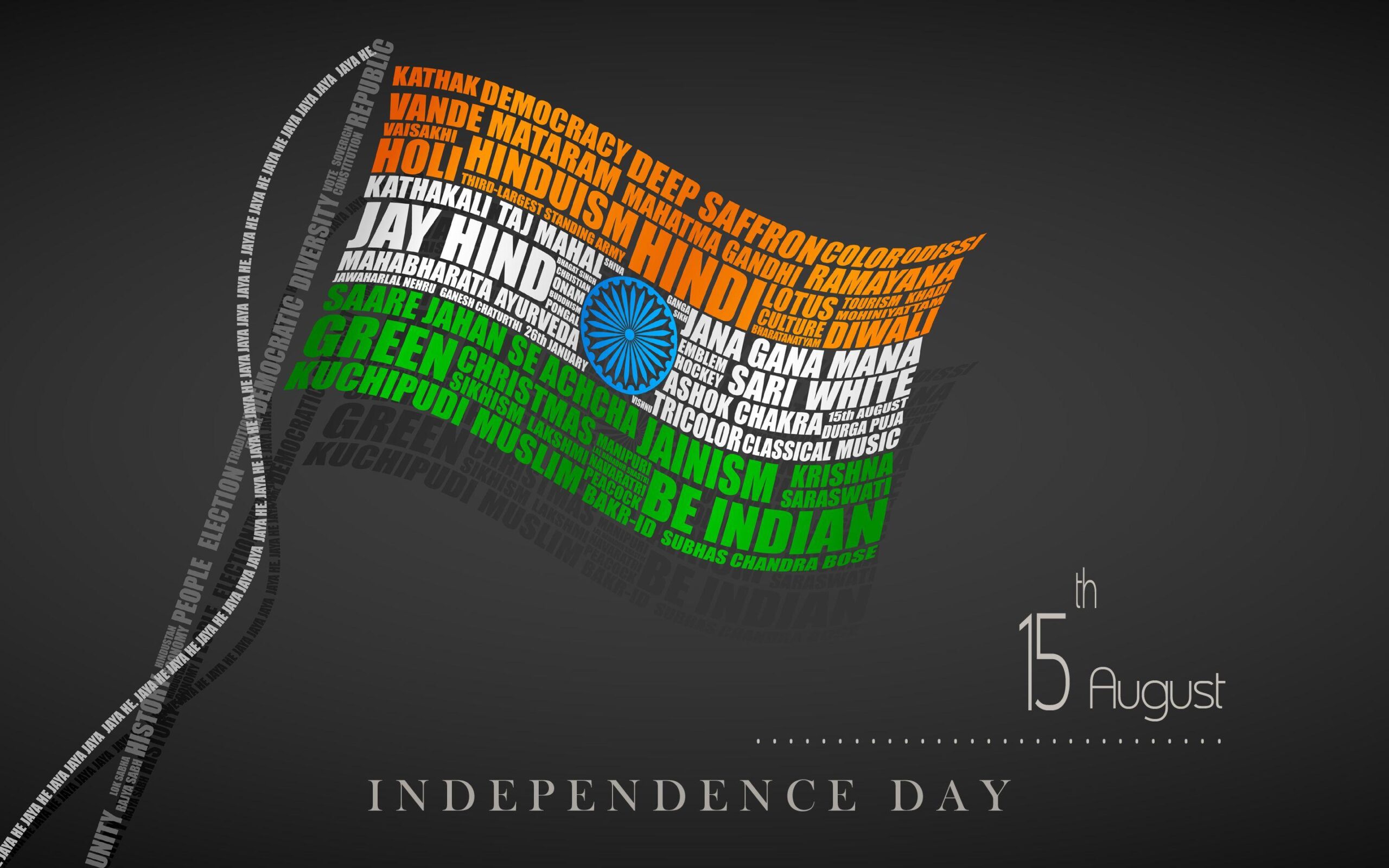 India Independence Day Modern 3d Flag August 15th Hd Wallpapers