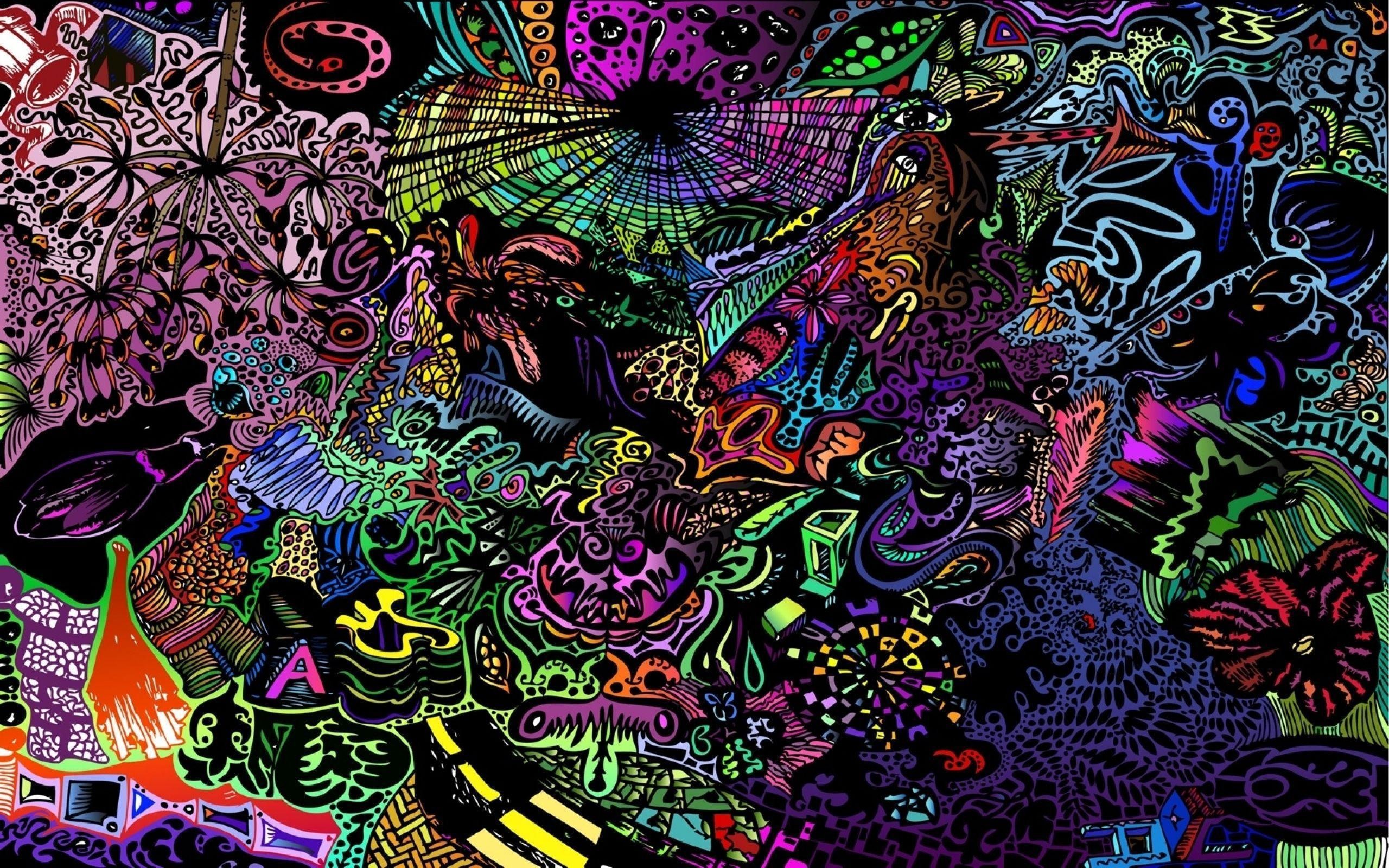 Psychedelic Art Color Detail Dark Monsters Wallpapers Fresh