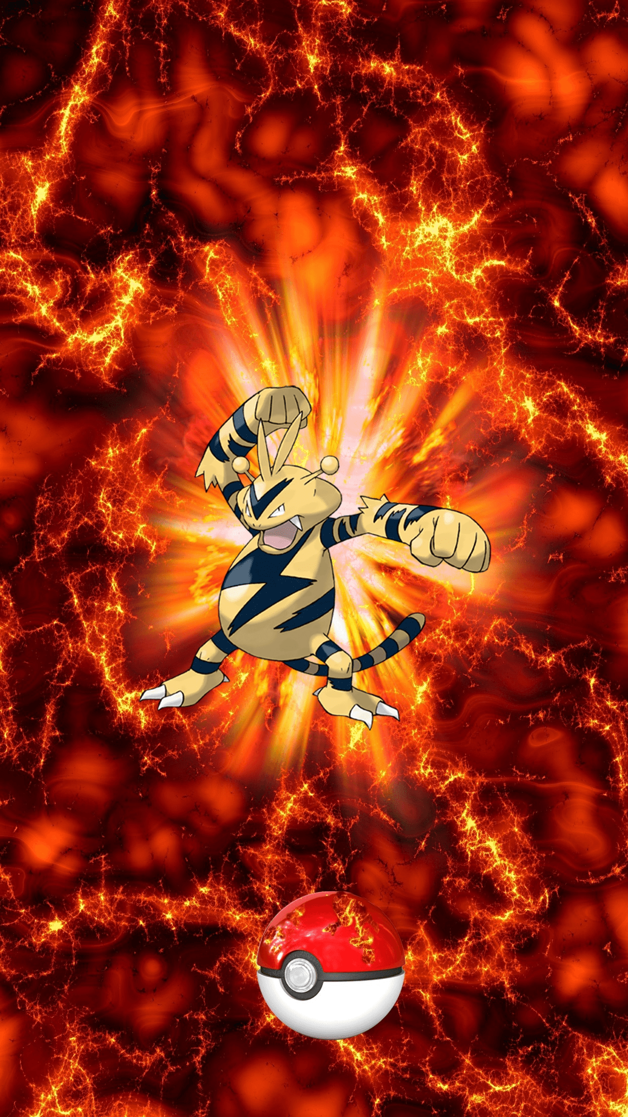 125 Fire Pokeball Electabuzz Eleboo Elekid