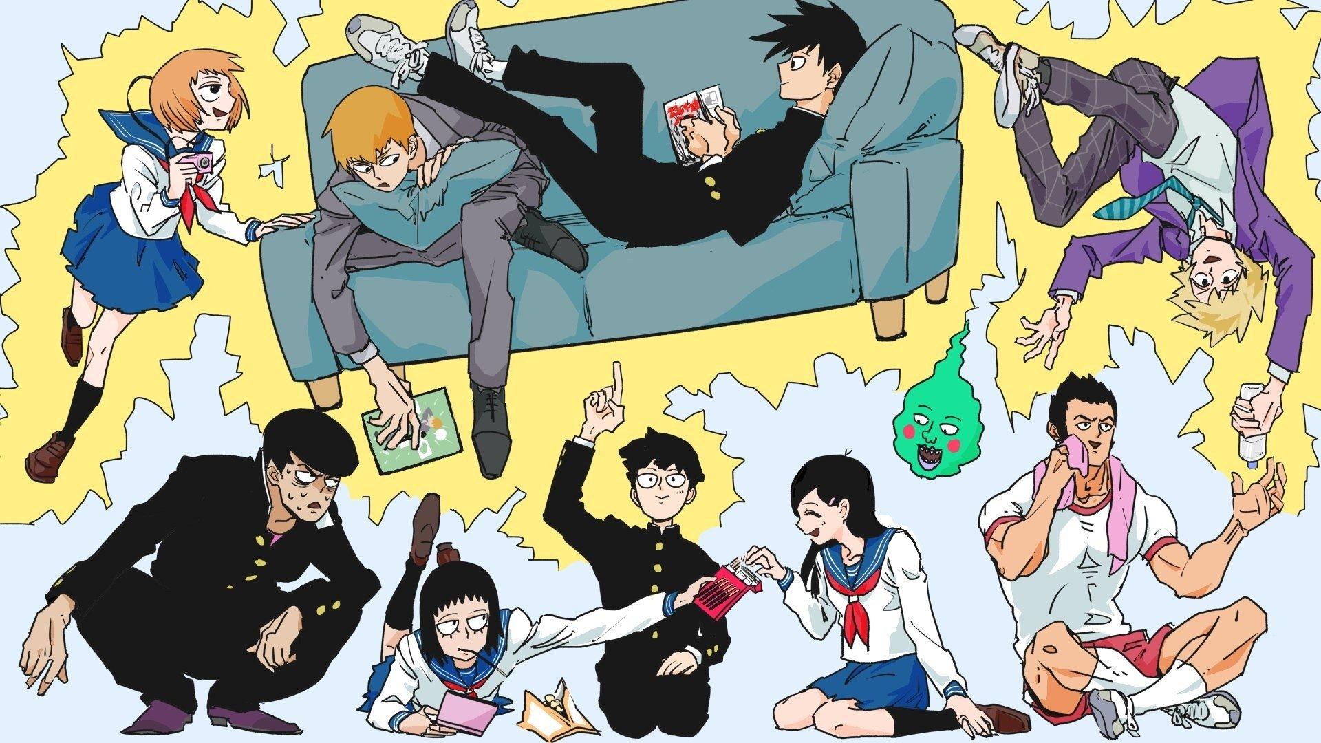 Mob Psycho 100, Kageyama Shigeo, Kageyama Ritsu, Ekubo, Arataka