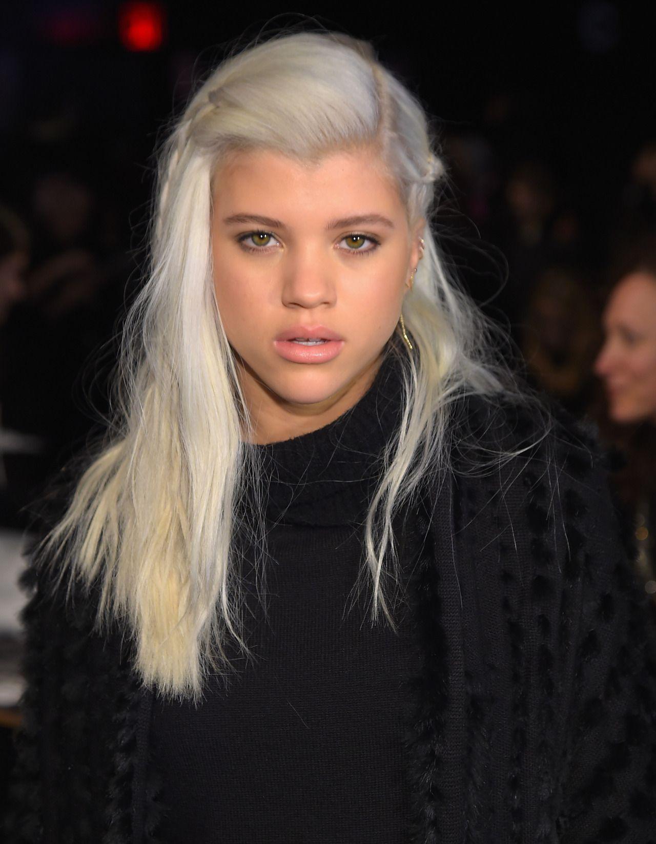 Sofia Richie attends the DKNY fashion show during Mercedes