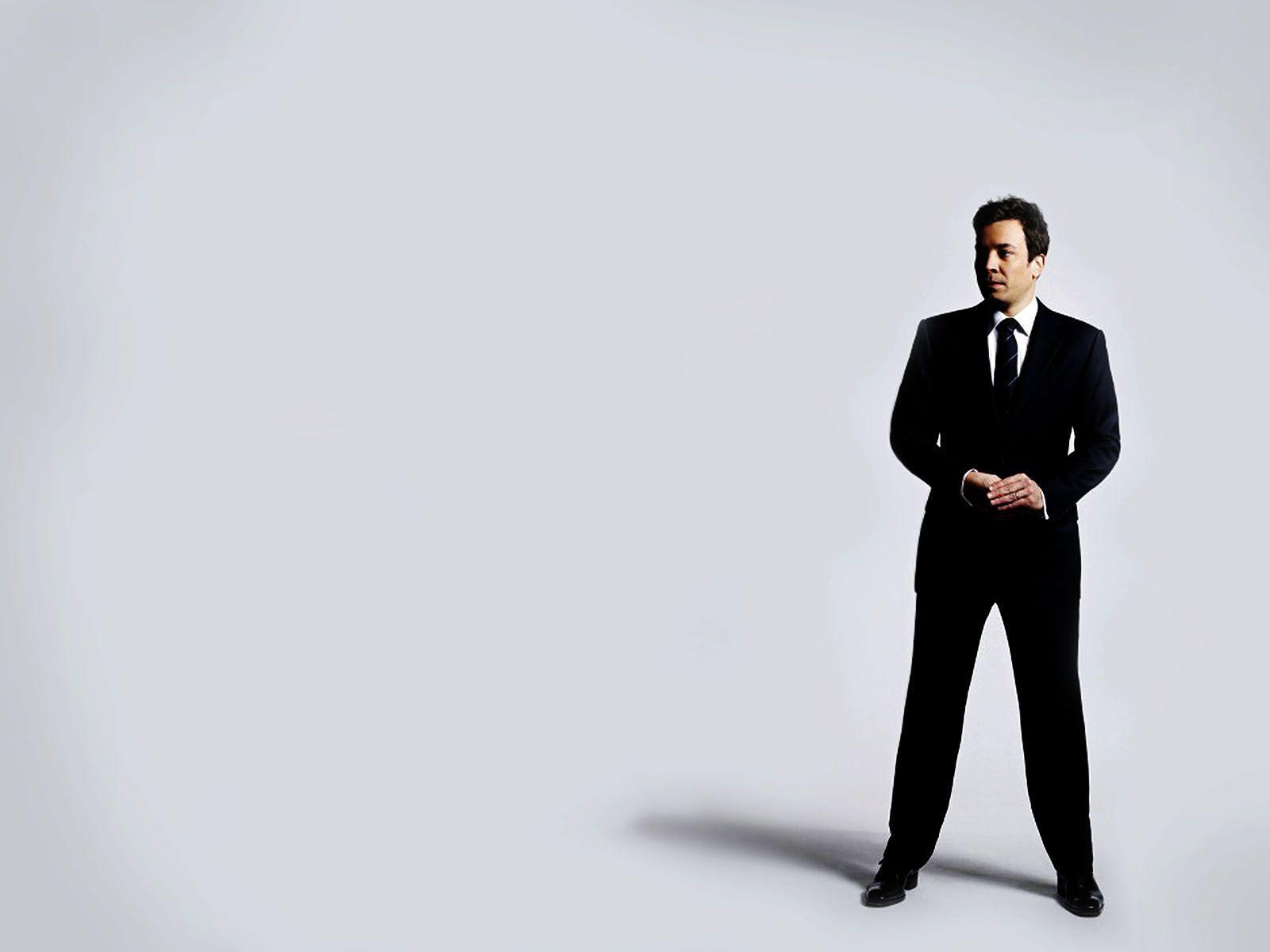 Jimmy Fallon in black suit