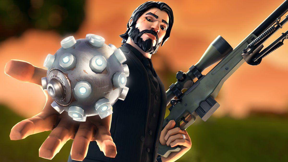 BaileyJIII made this cool wallpapers of John Wick : FortNiteBR