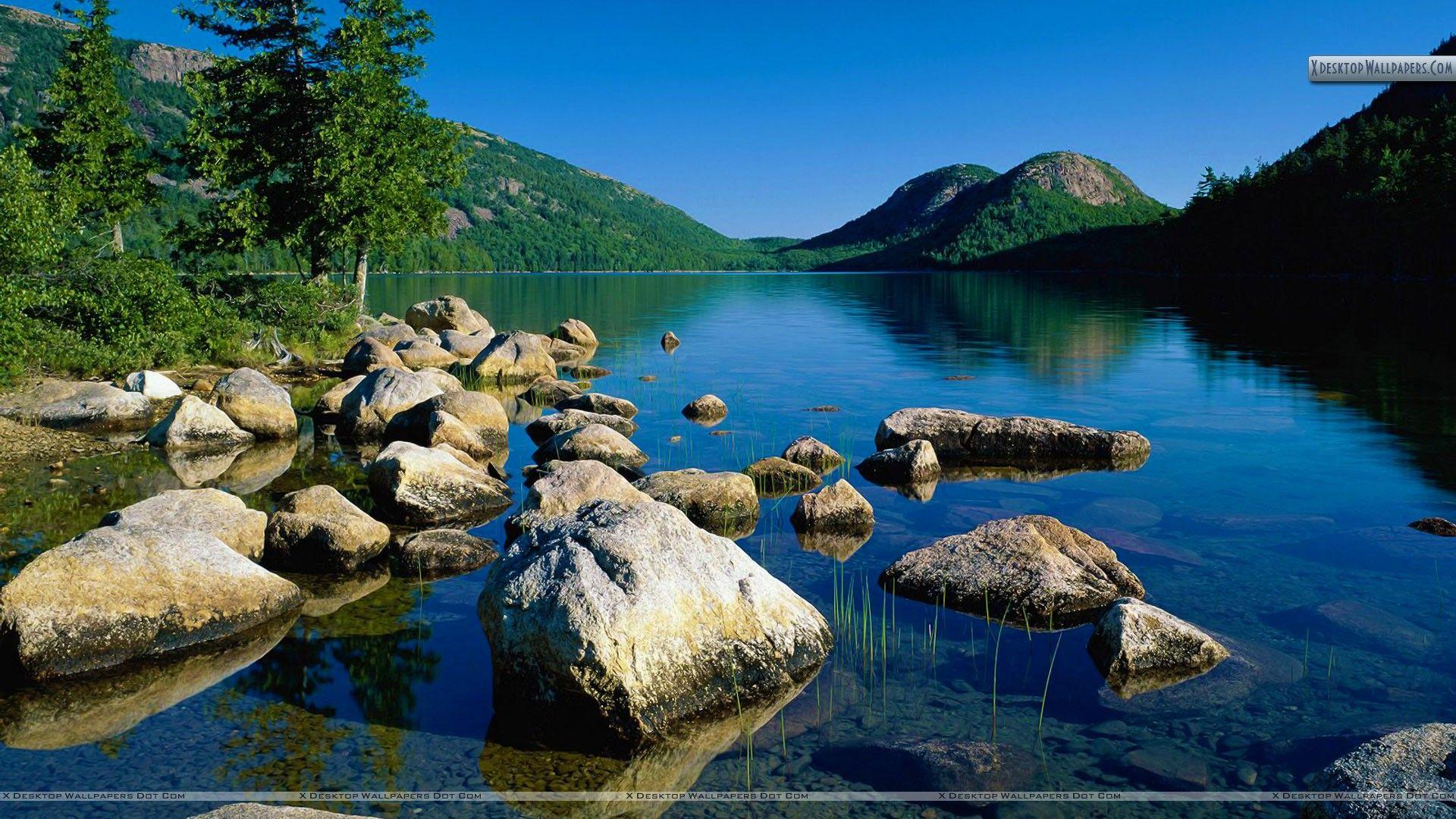 Jordan Pond, Acadia National Park, Maine Wallpapers