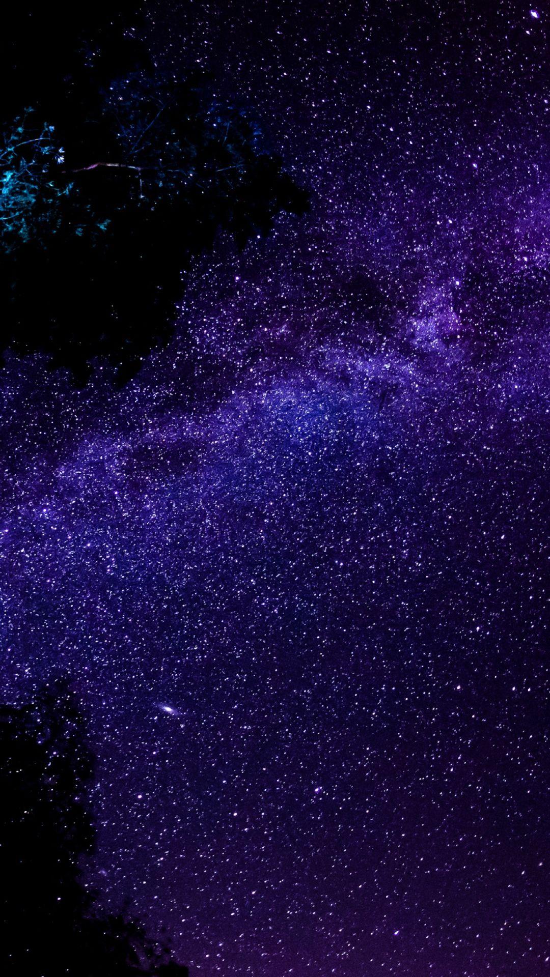 Download Wallpapers Milky way, Stars, Night, Sky, Space