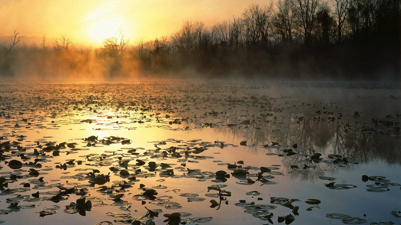 Cuyahoga Valley National Recreation Area at Sunrise, Ohio