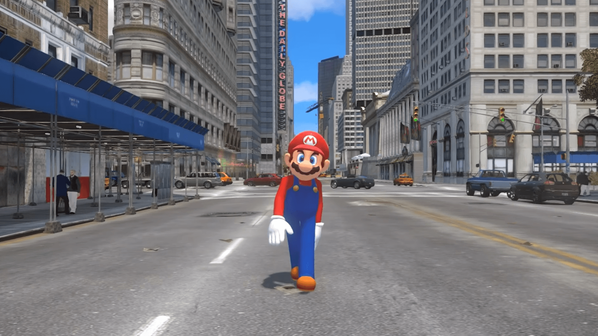 The Super Mario Odyssey trailer remade in GTA 4 is better than the