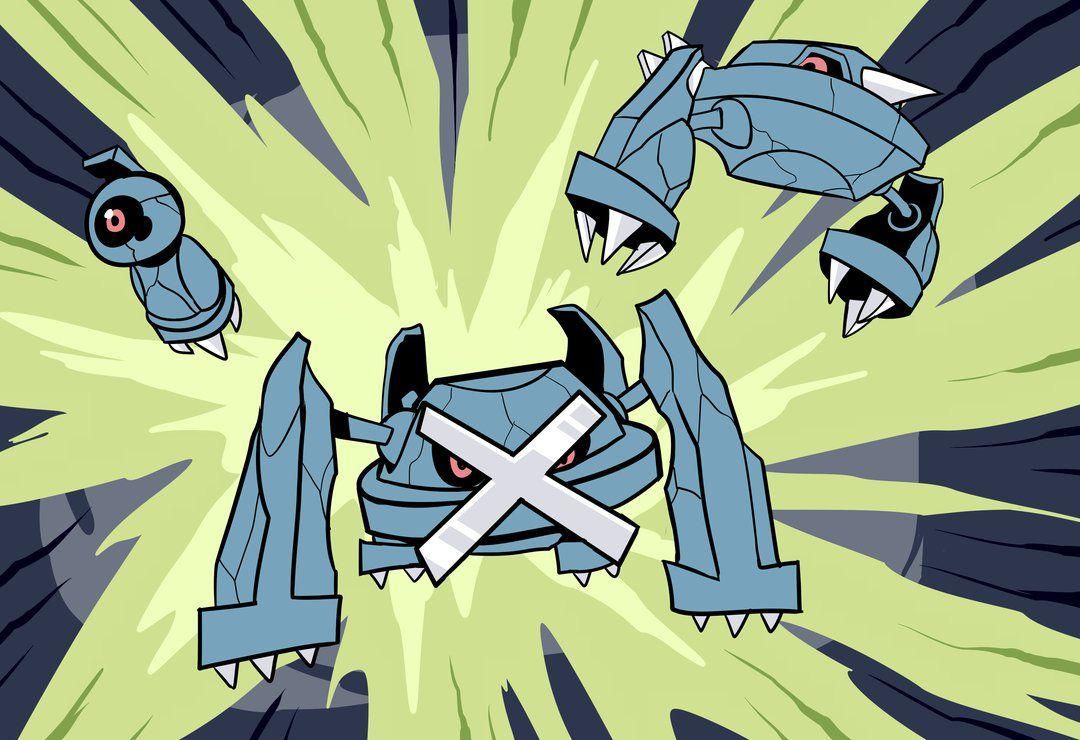 Beldum, Metang, Metagross by RoastedStix