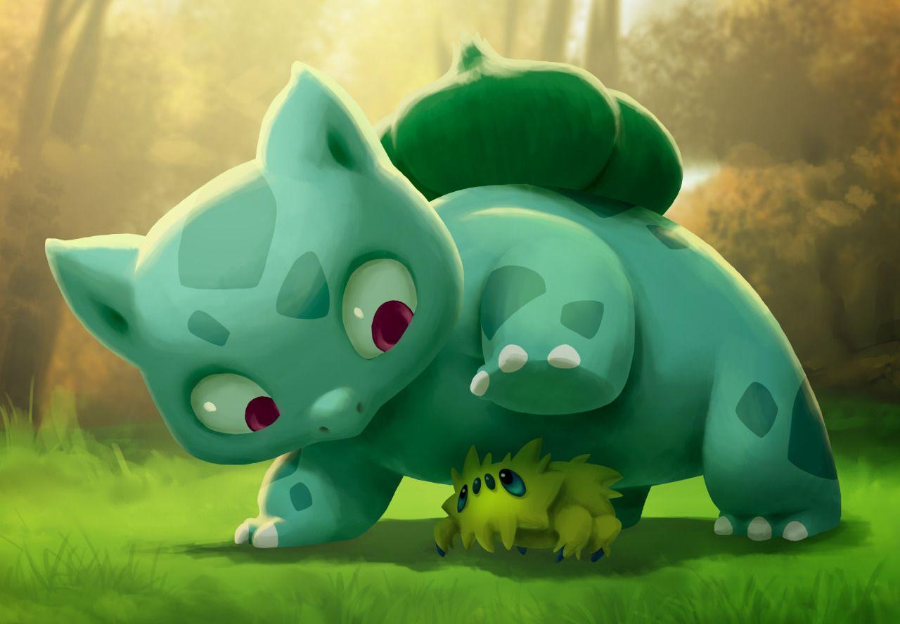 Bulbasaur and Joltik