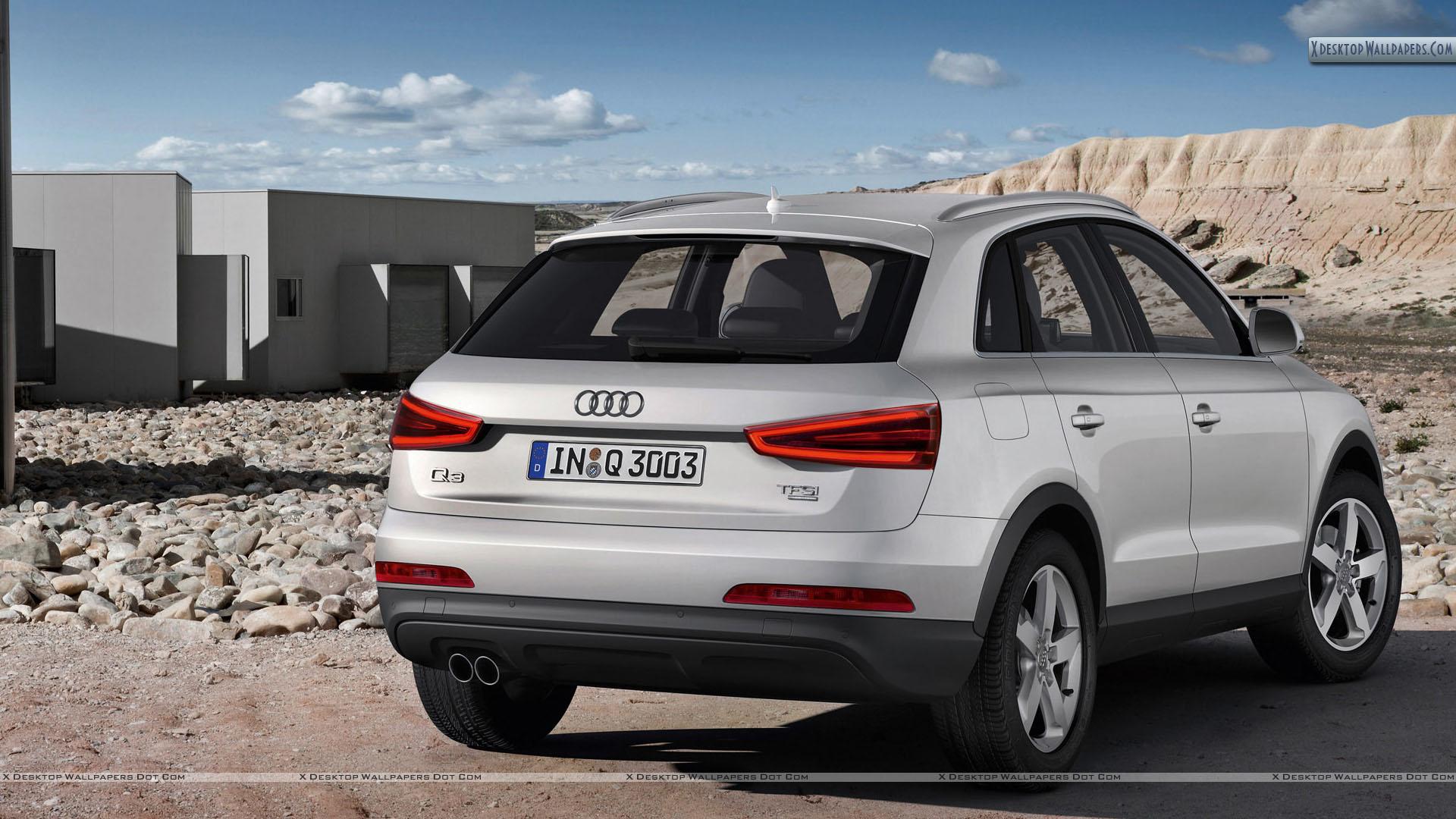 Audi Q3 White Color Back Picture Wallpapers