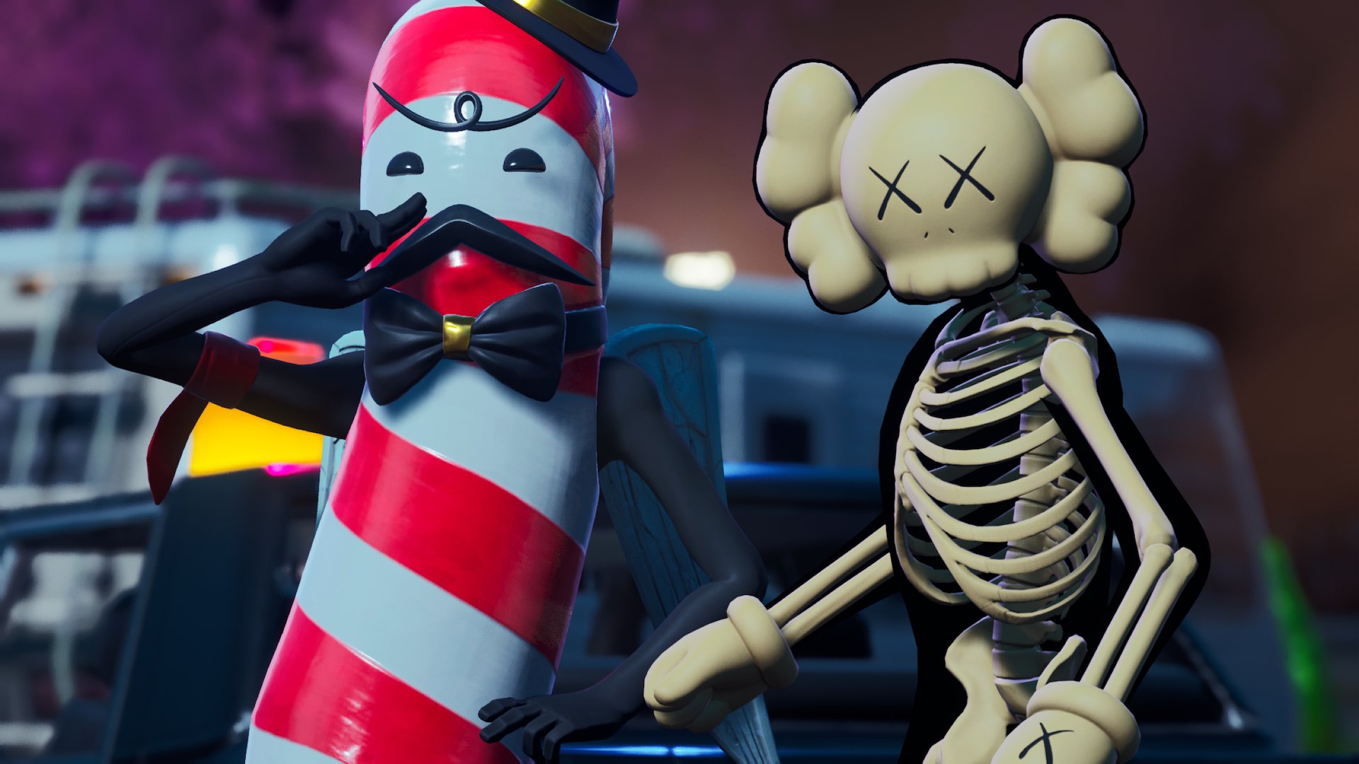 Kaws Skeleton Fortnite wallpapers