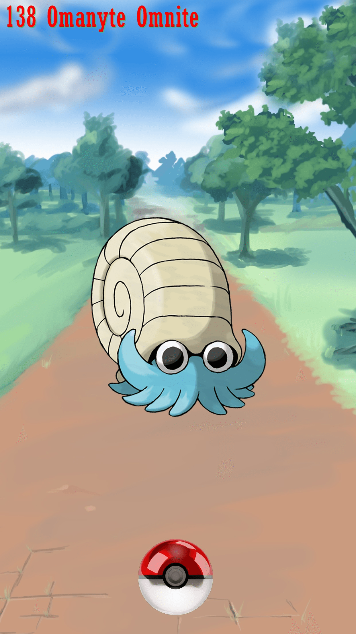 138 Street Pokeball Omanyte Omnite