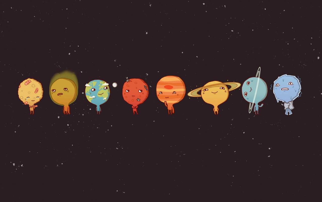 Solar System Funny Planets wallpapers