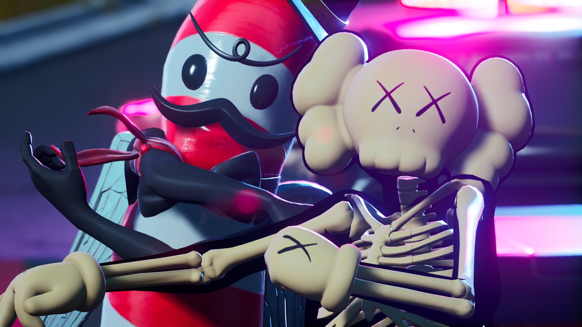 Kaws Skeleton Fortnite wallpapers