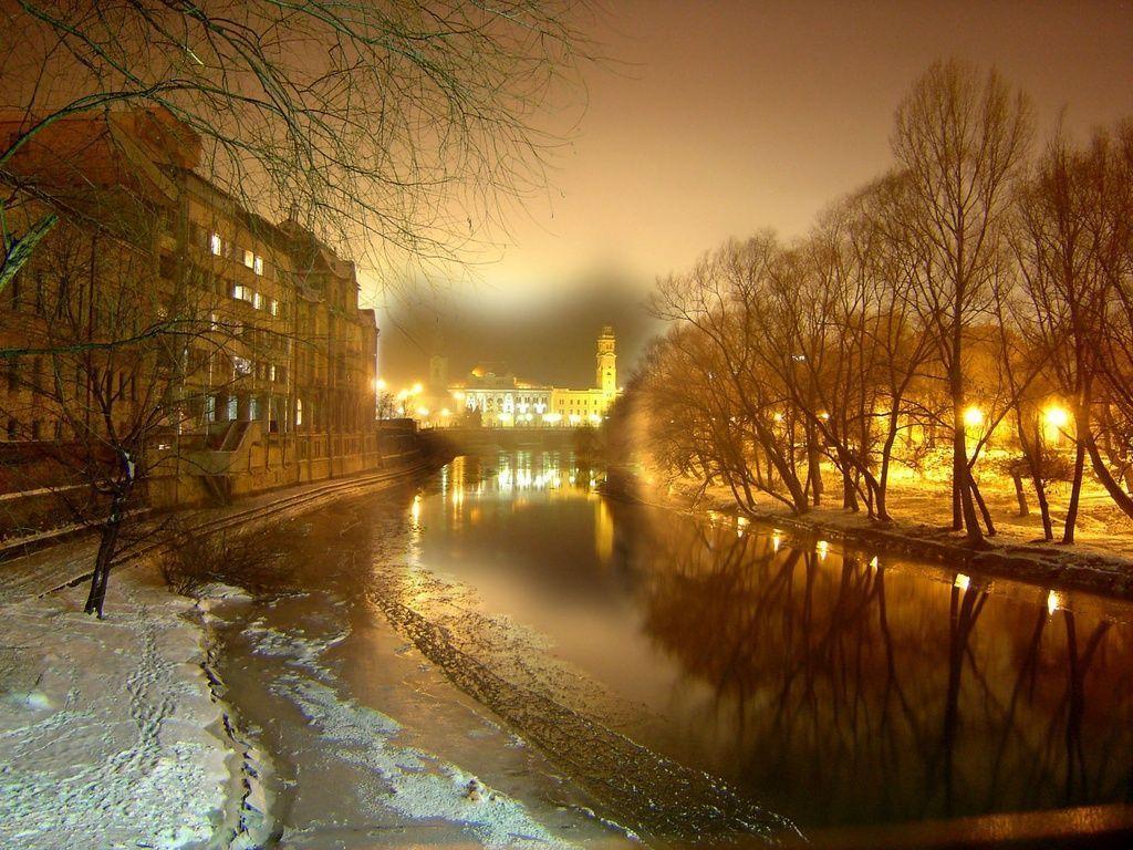 Oradea At Night Romania