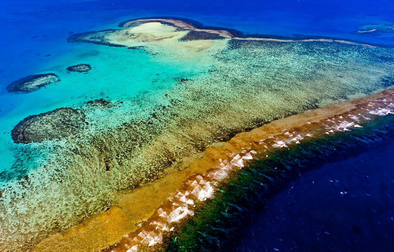 Wallpapers the ocean, Noumea, barrier reef, New Caledonia image for