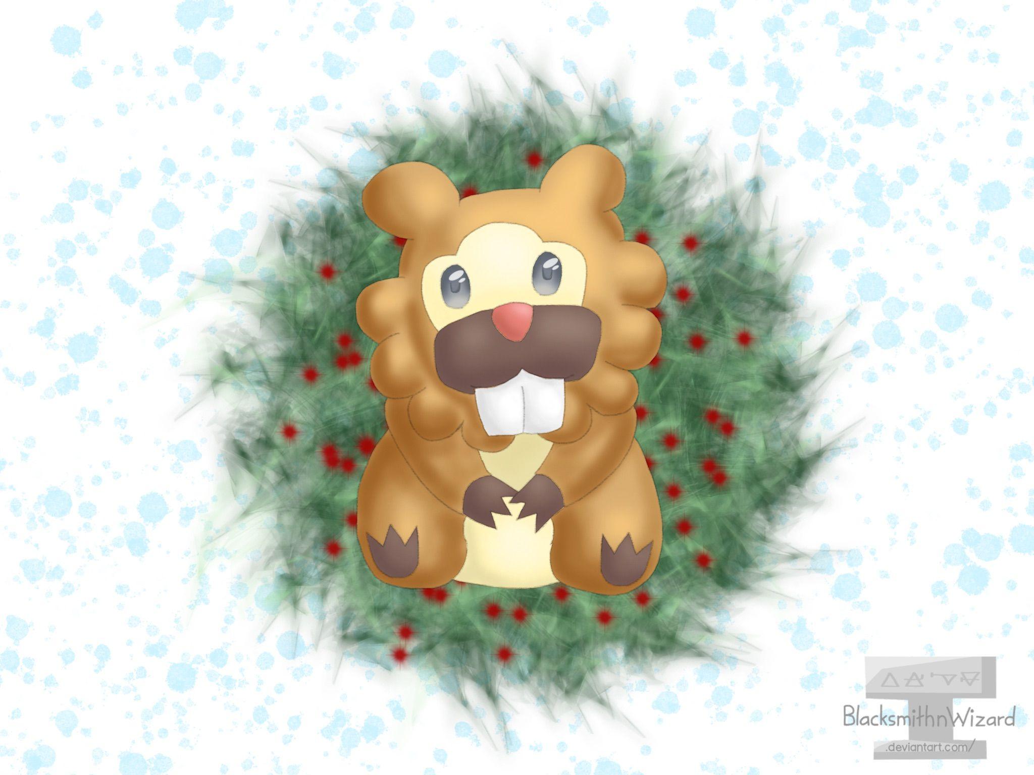 Bidoof Christmas by BlacksmithnWizard