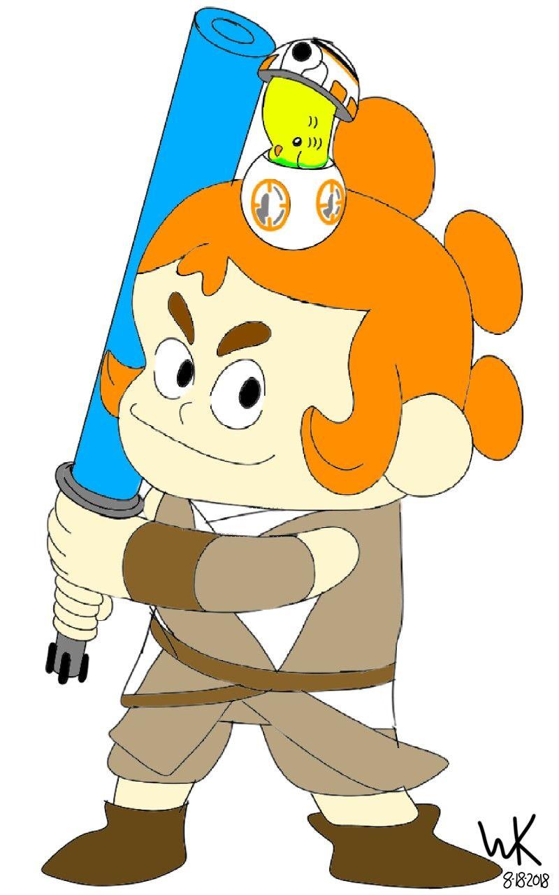 Kelsey*Craig of the creek as star wars rey