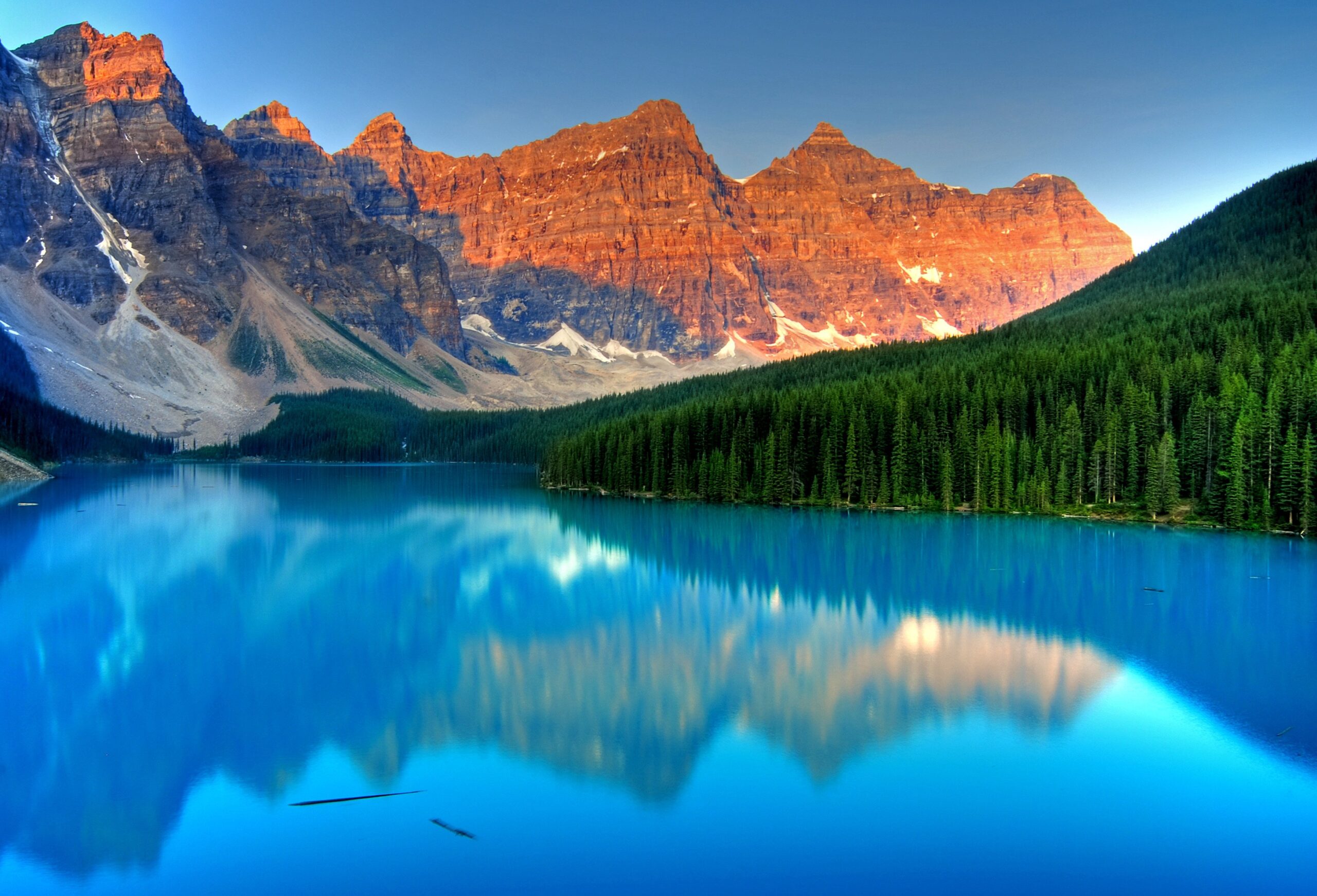 Moraine Lake Banff National Park lake Mountains wallpapers