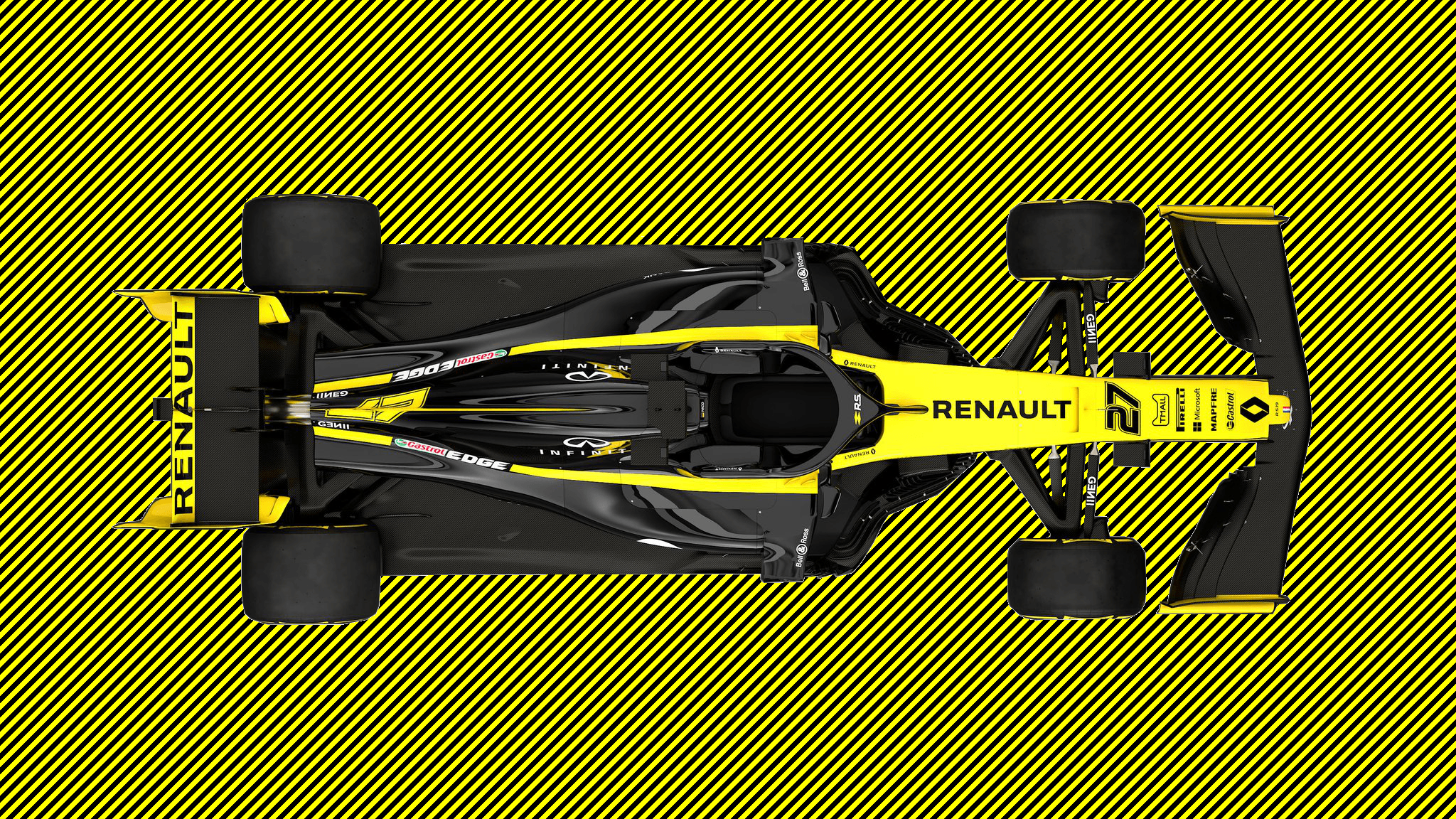 Quick edit of Renault R.S. 19 for a wallpapers