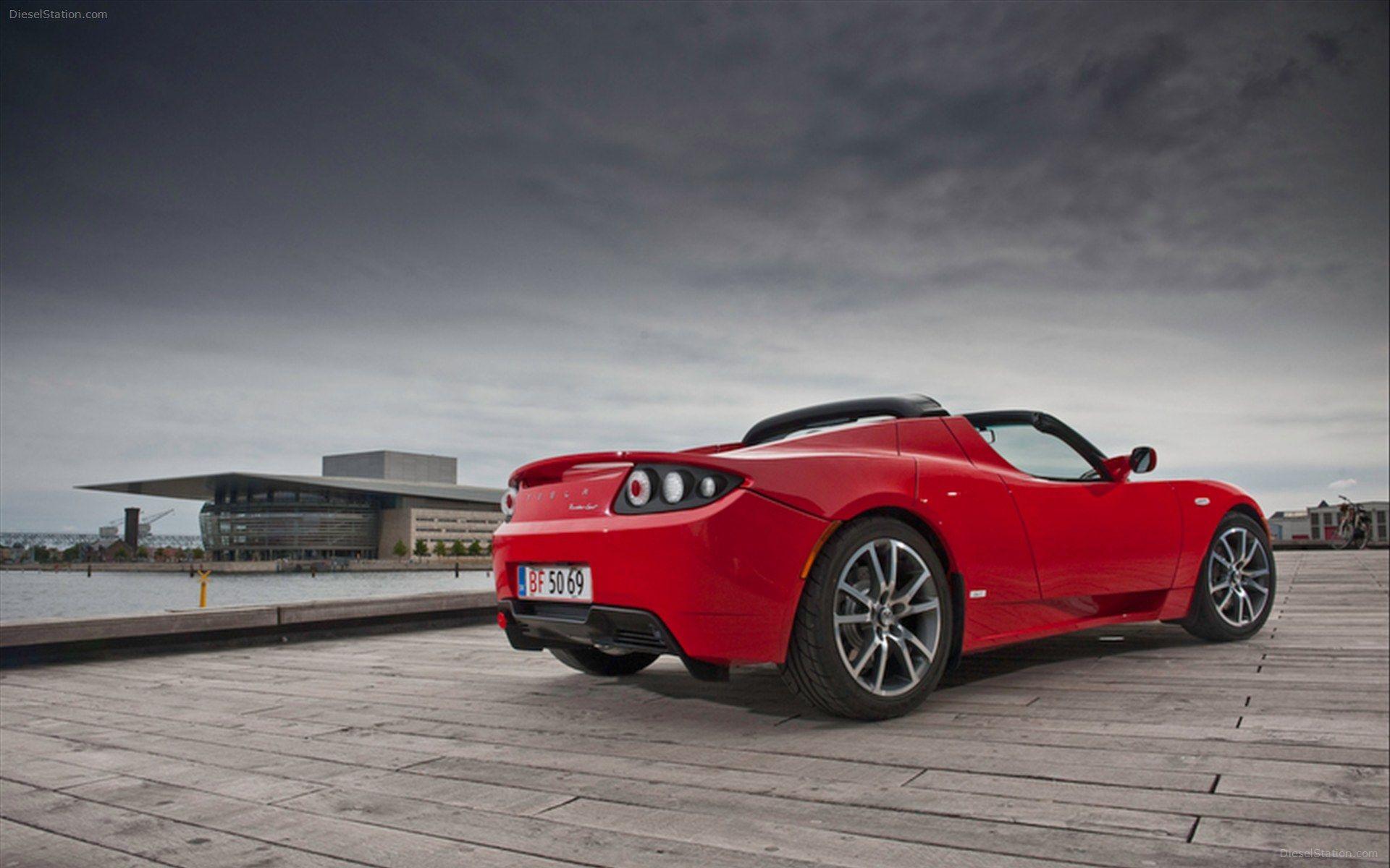 Tesla Roadster 2012 Widescreen Exotic Car Wallpapers of 32