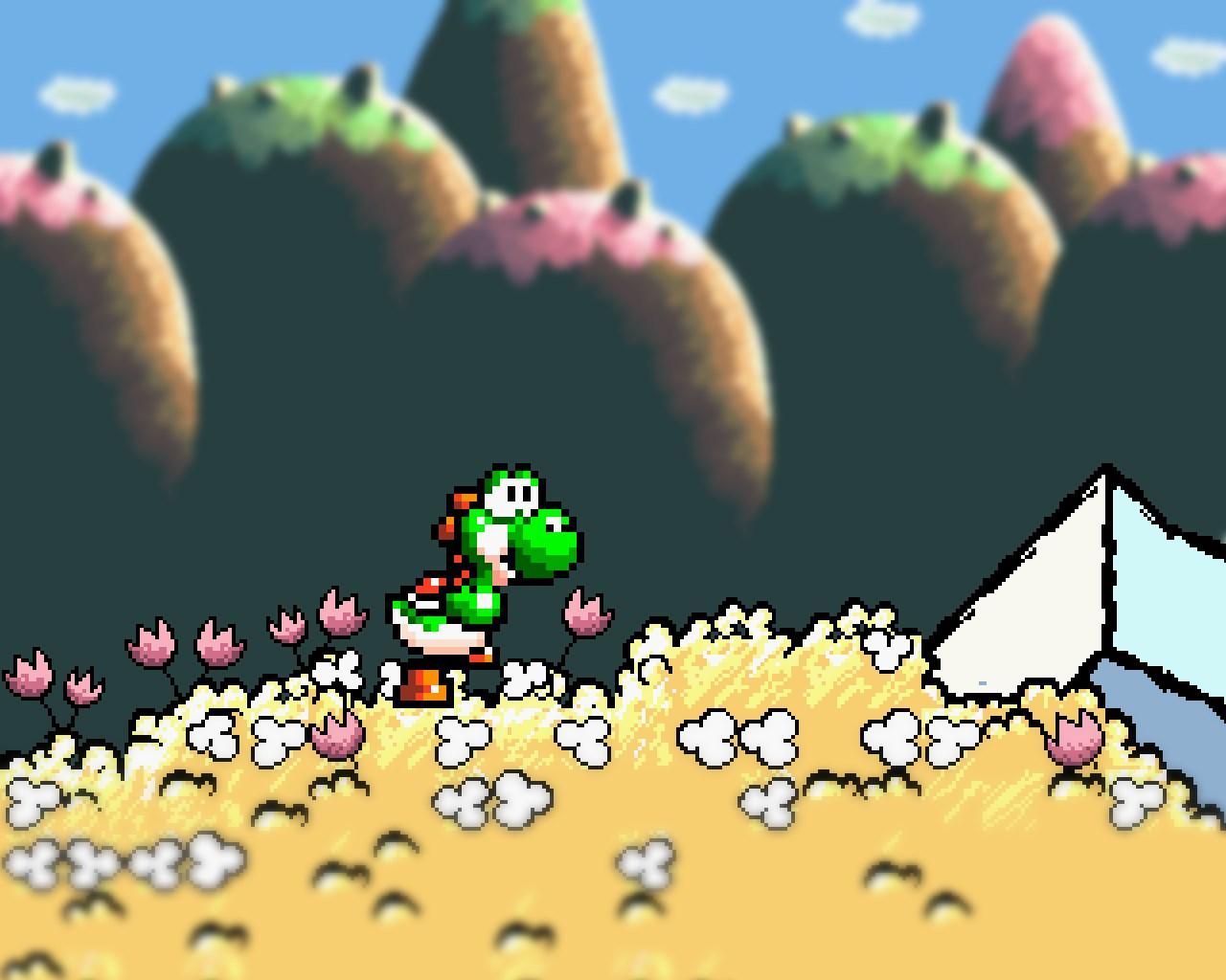 free computer wallpapers for super mario world 2 yoshis island