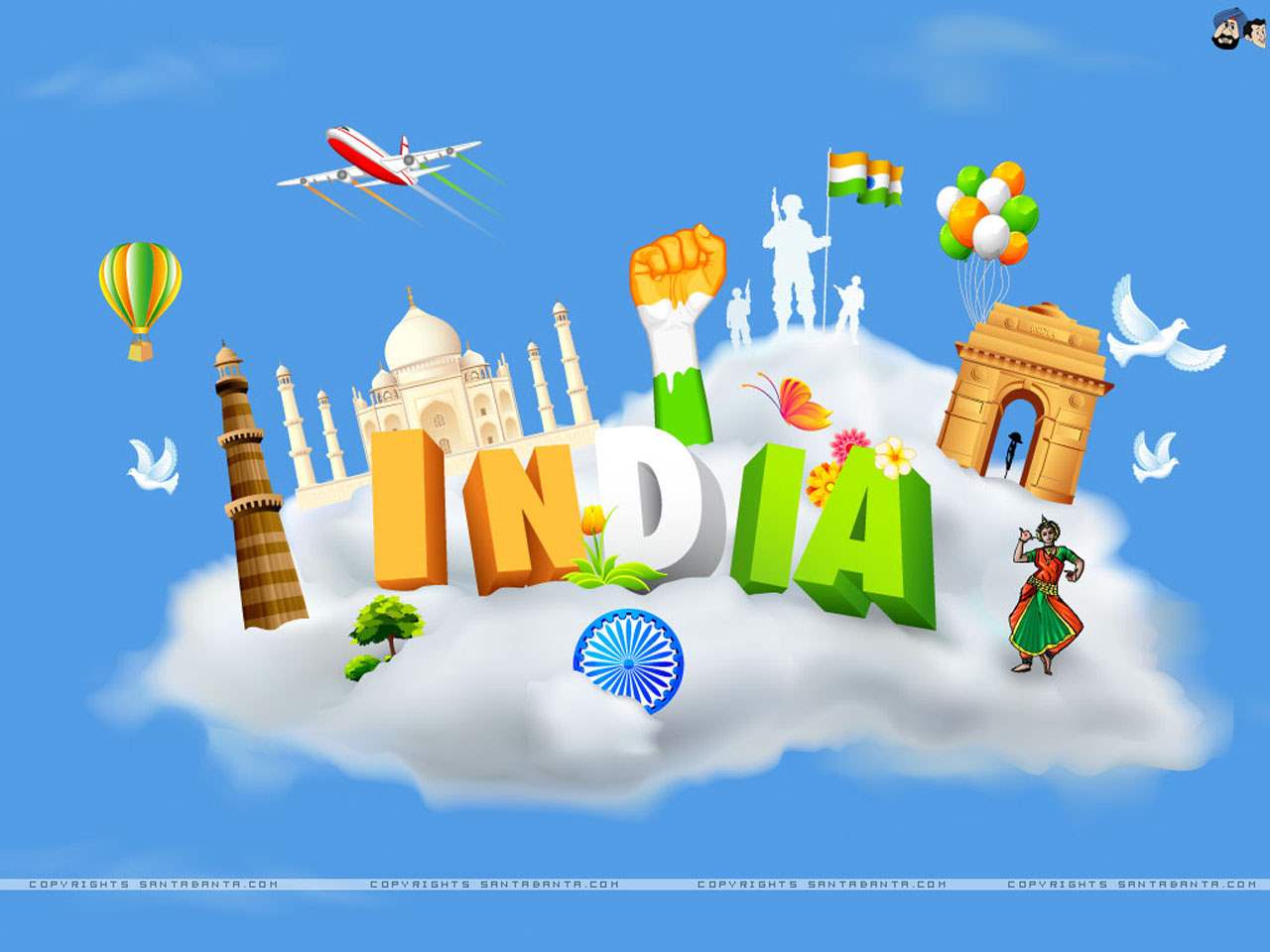 India Independence Day HD Wallpapers and Messages