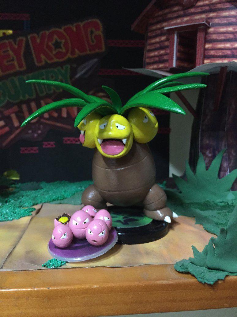 Clay Figure: Exeggutor Family by DinoeArchelon