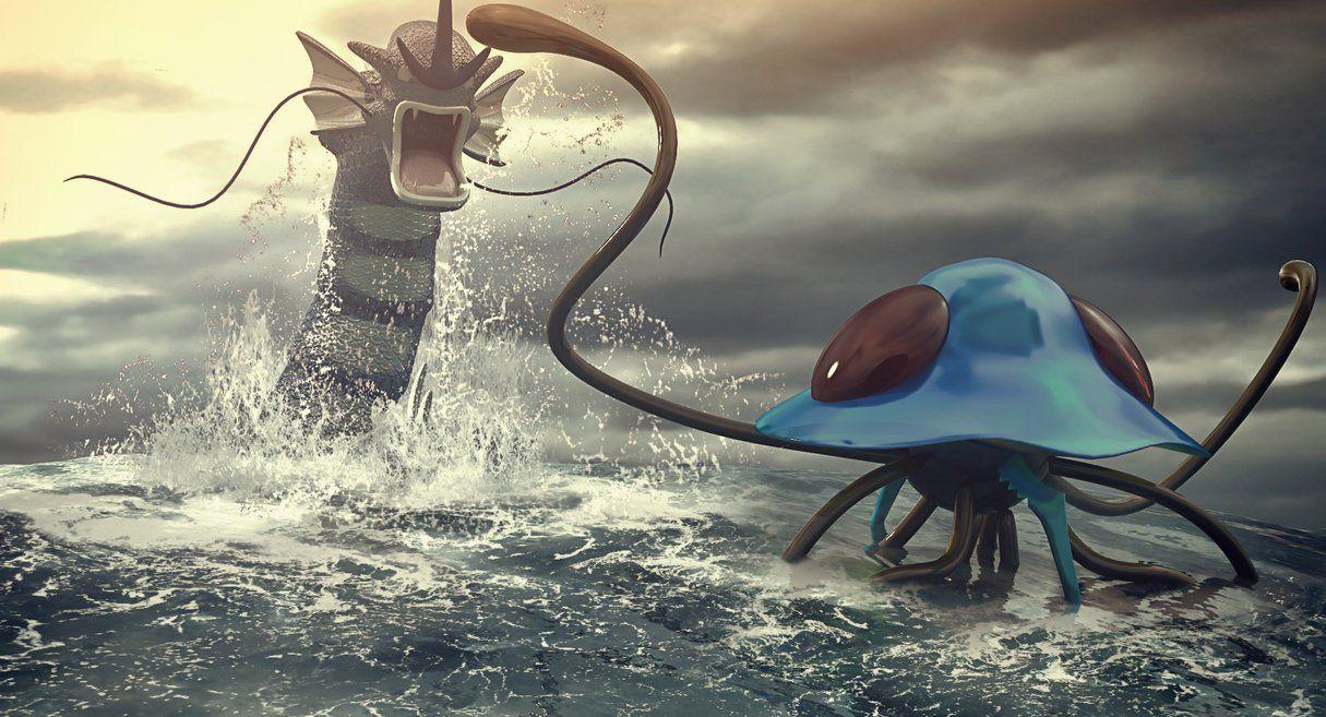 Pokemon Battle Gyarados VS Tentacruel by Remy31460