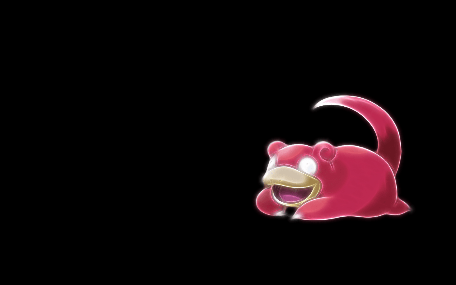 pokemon, Slowpoke, black backgrounds :: Wallpapers